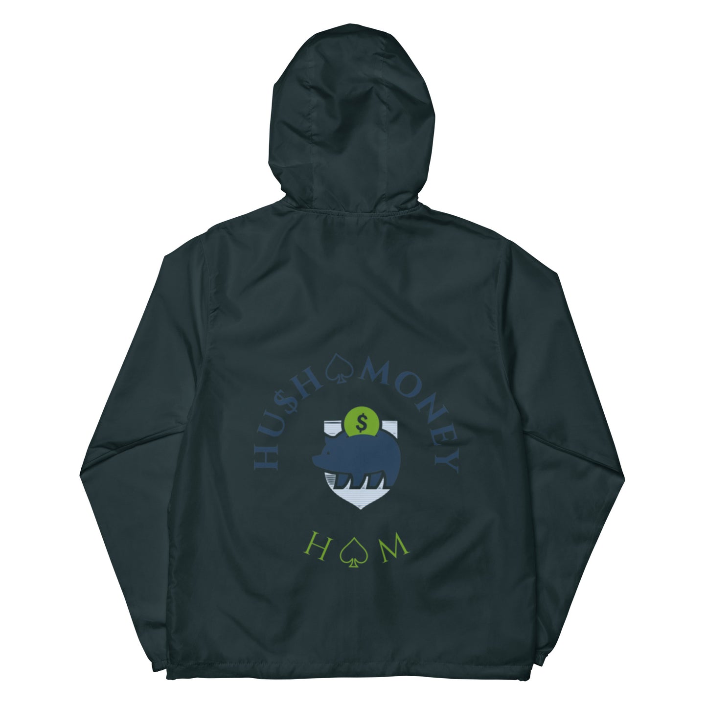 HU$H MONEY Unisex lightweight zip up windbreaker