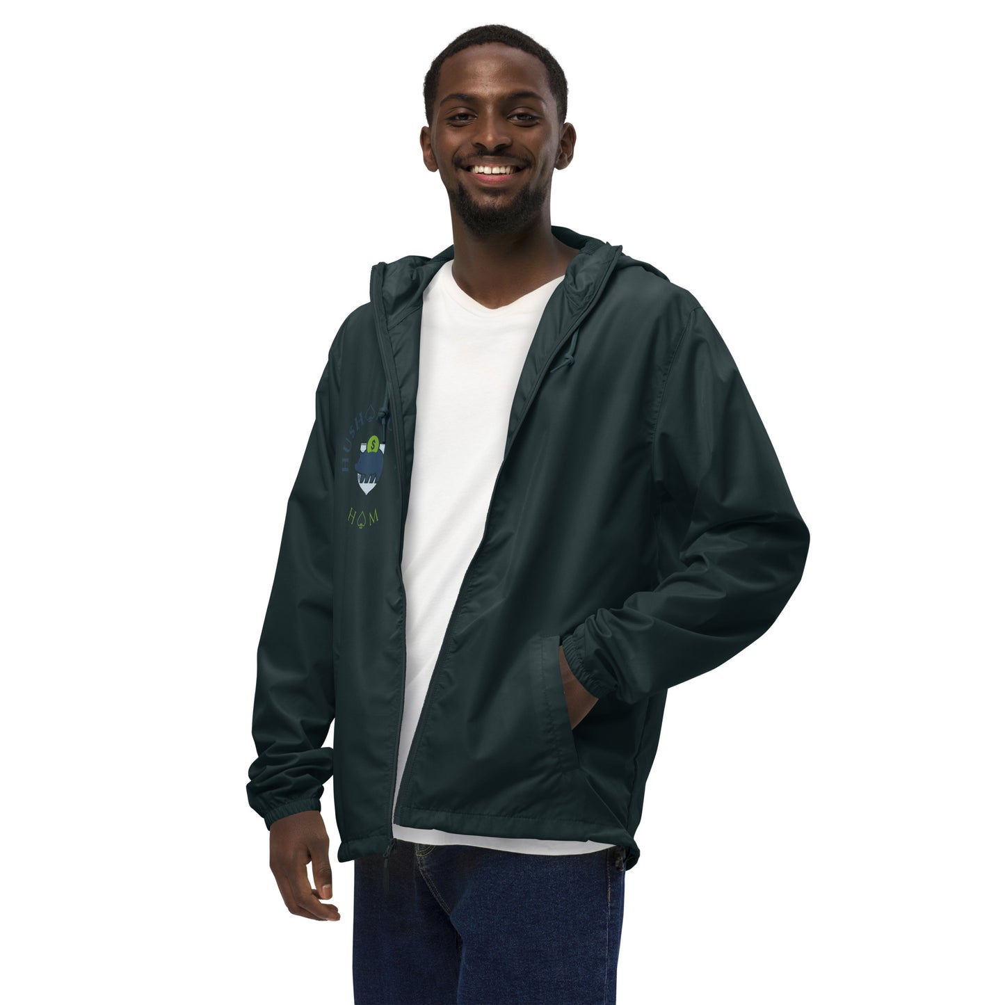 HU$H MONEY Unisex lightweight zip up windbreaker