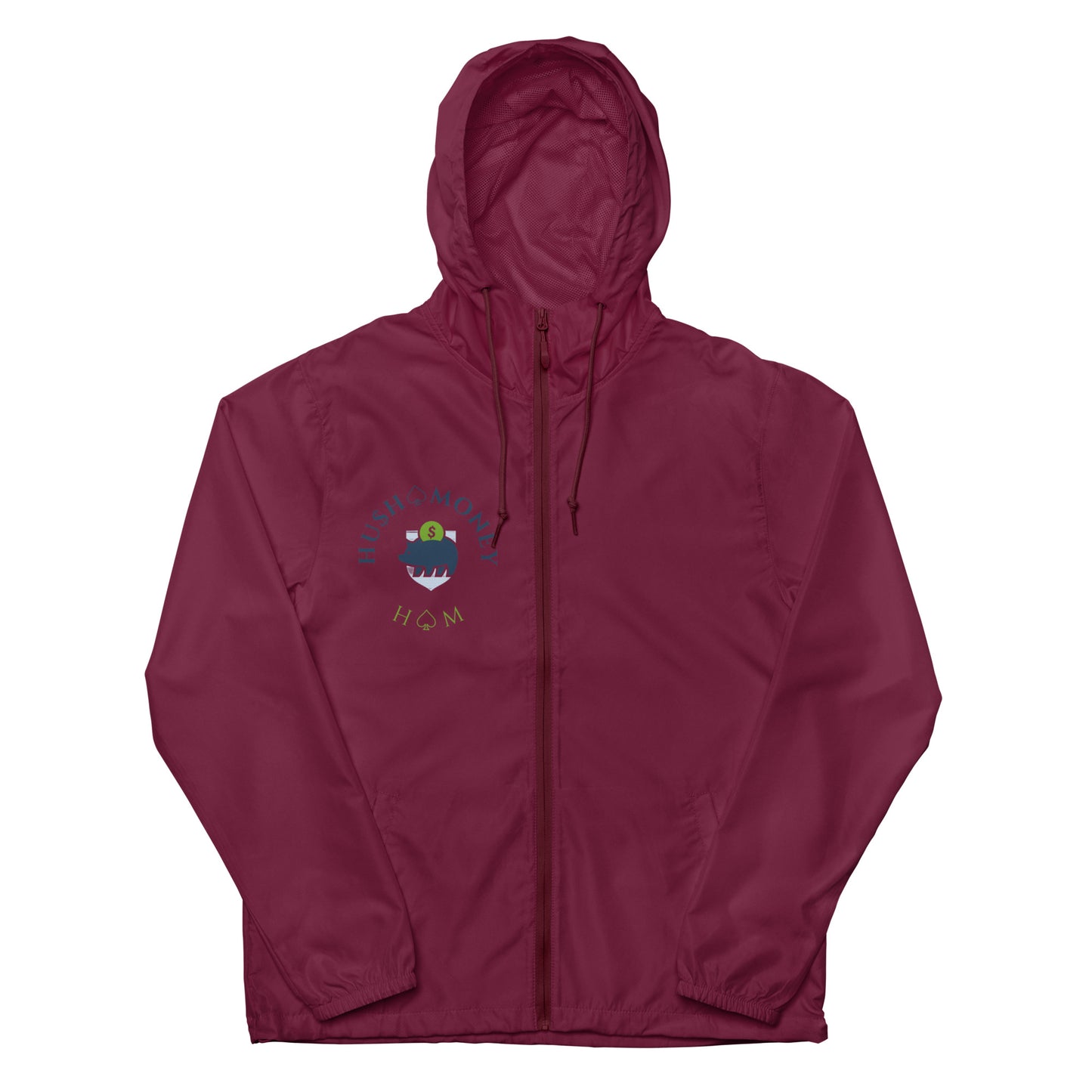 HU$H MONEY Unisex lightweight zip up windbreaker