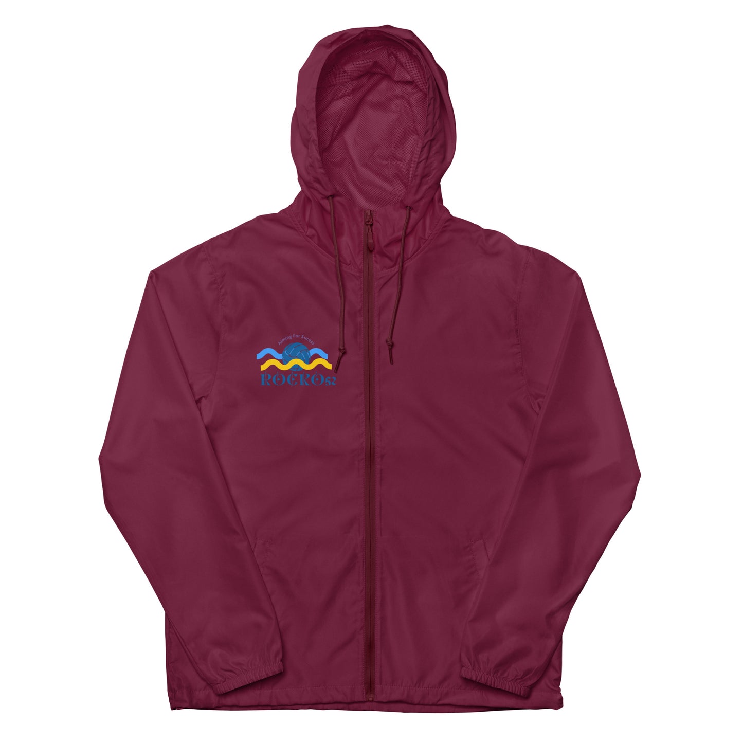 Rocko52 Unisex lightweight zip up windbreaker