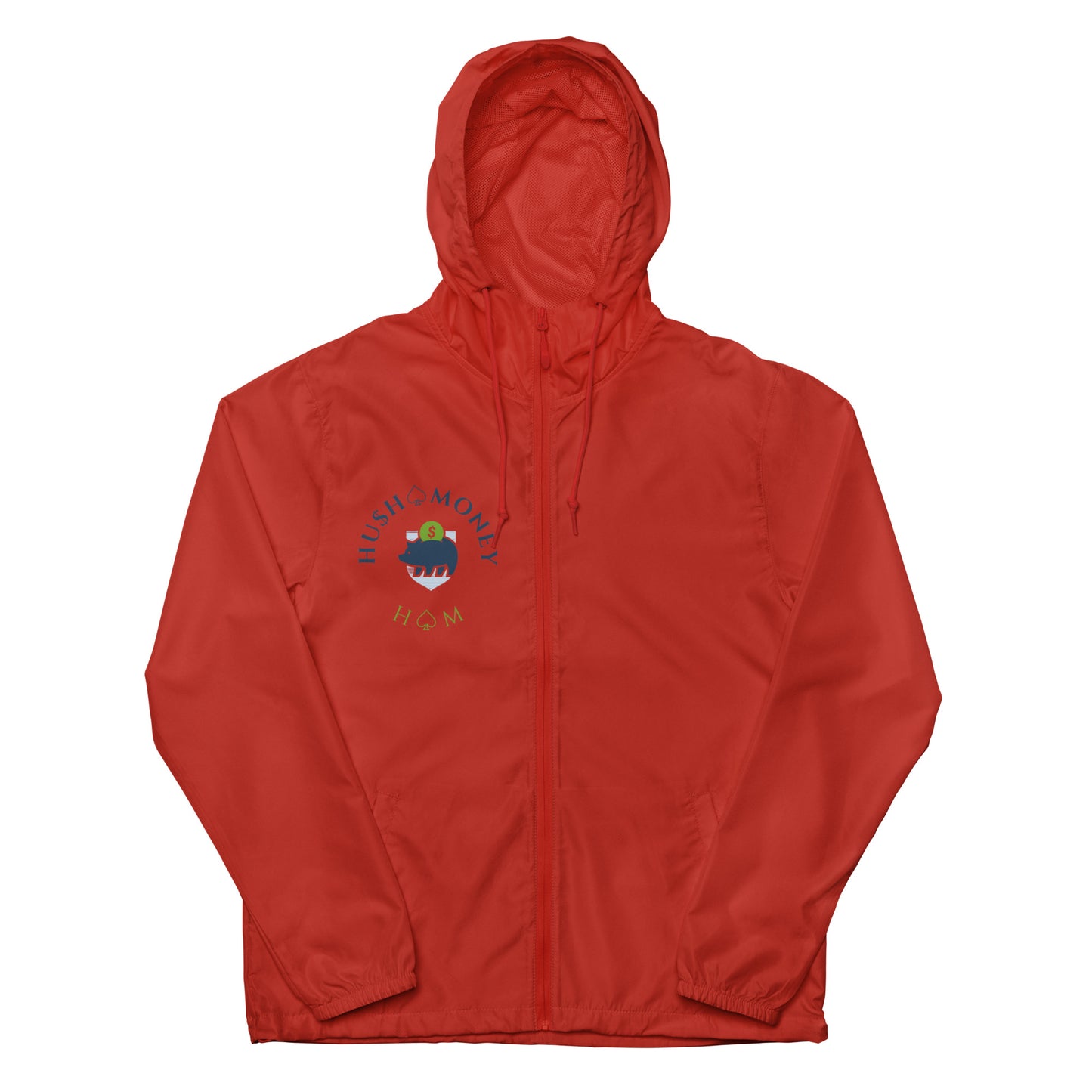 HU$H MONEY Unisex lightweight zip up windbreaker