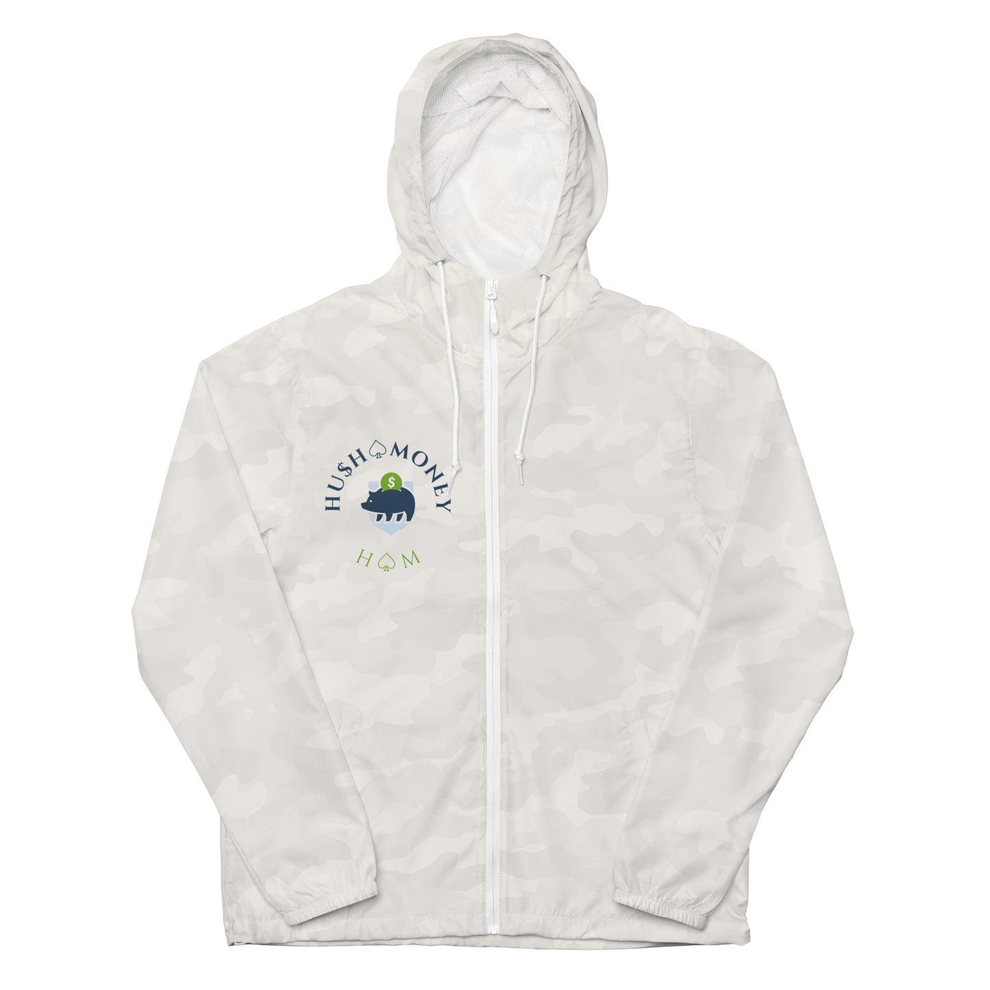 HU$H MONEY Unisex lightweight zip up windbreaker