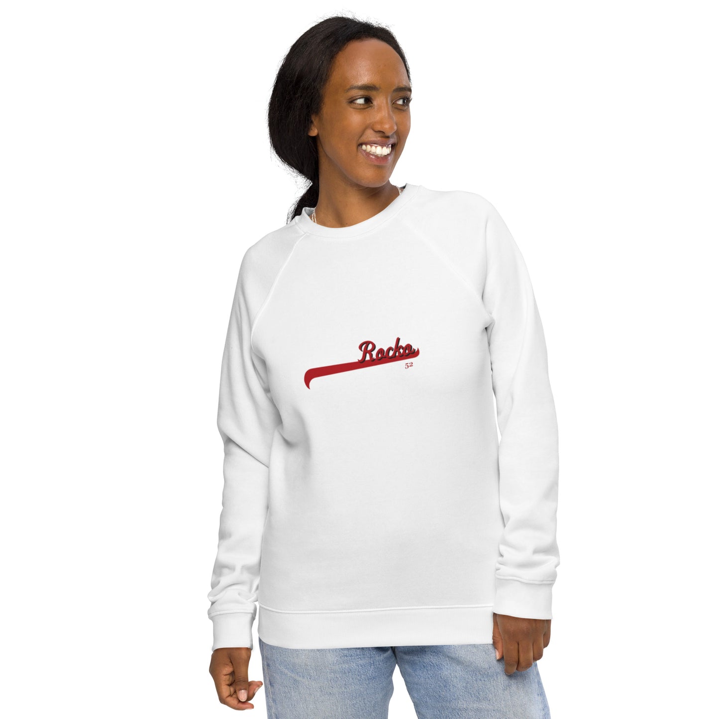 Rocko52 Unisex organic raglan sweatshirt