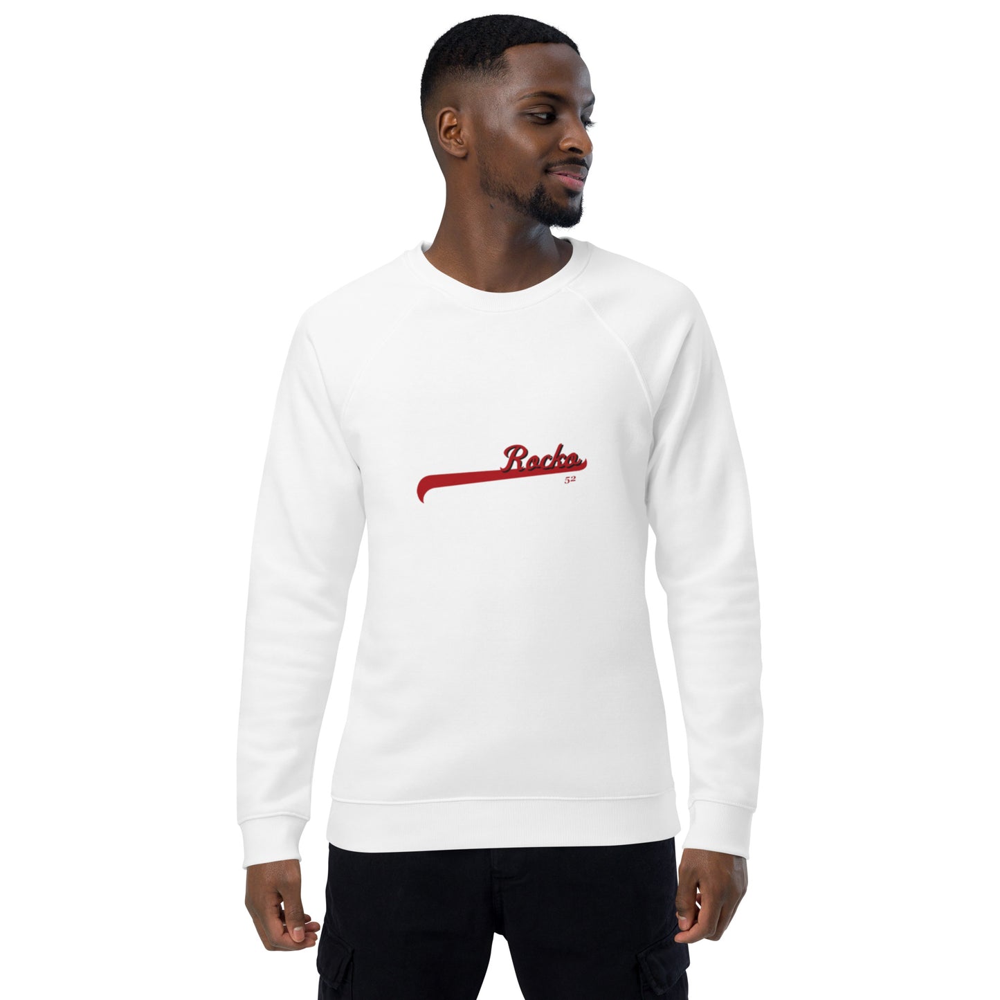 Rocko52 Unisex organic raglan sweatshirt