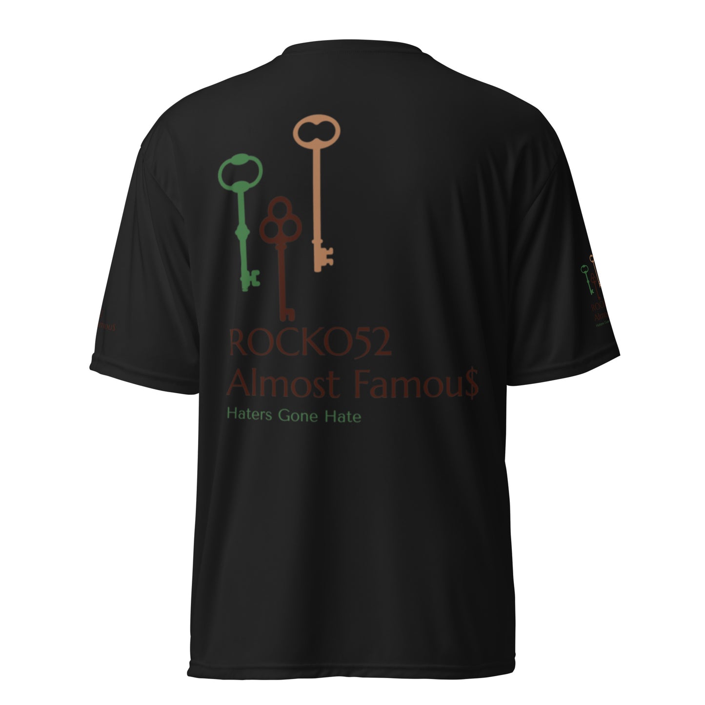 Rocko52 Unisex performance crew neck t-shirt