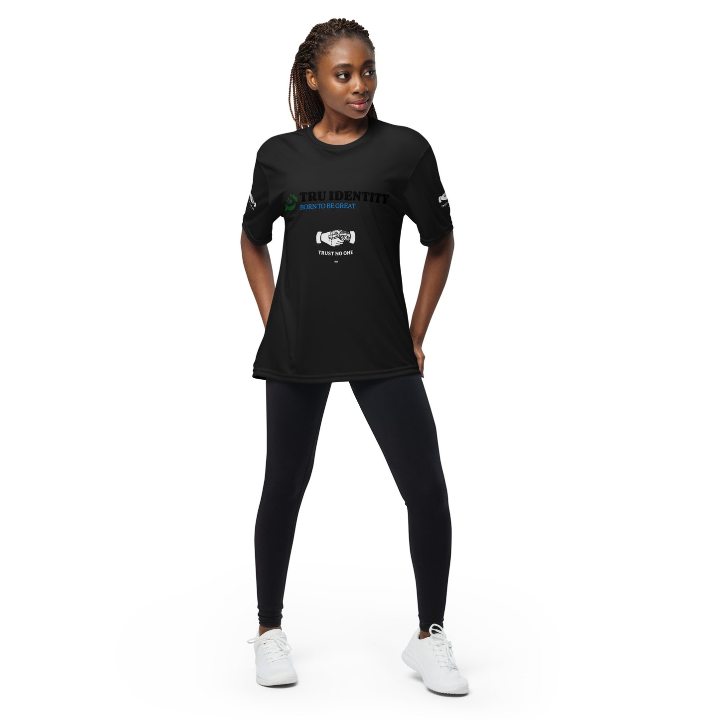 Trust No One Unisex performance crew neck t-shirt