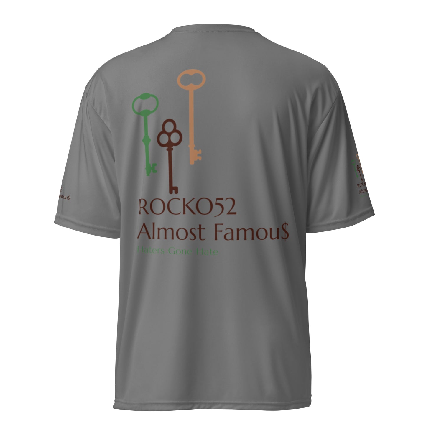 Rocko52 Unisex performance crew neck t-shirt