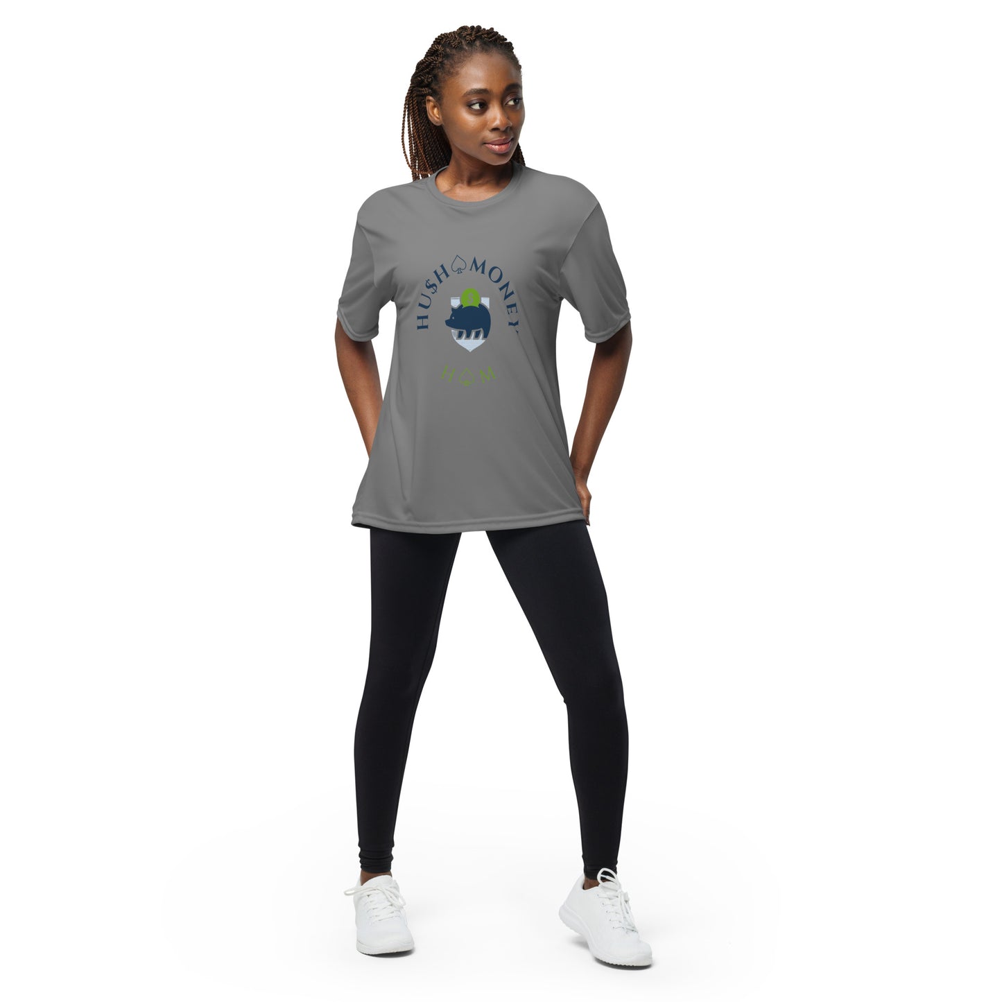 HU$H MONEY Unisex performance crew neck t-shirt