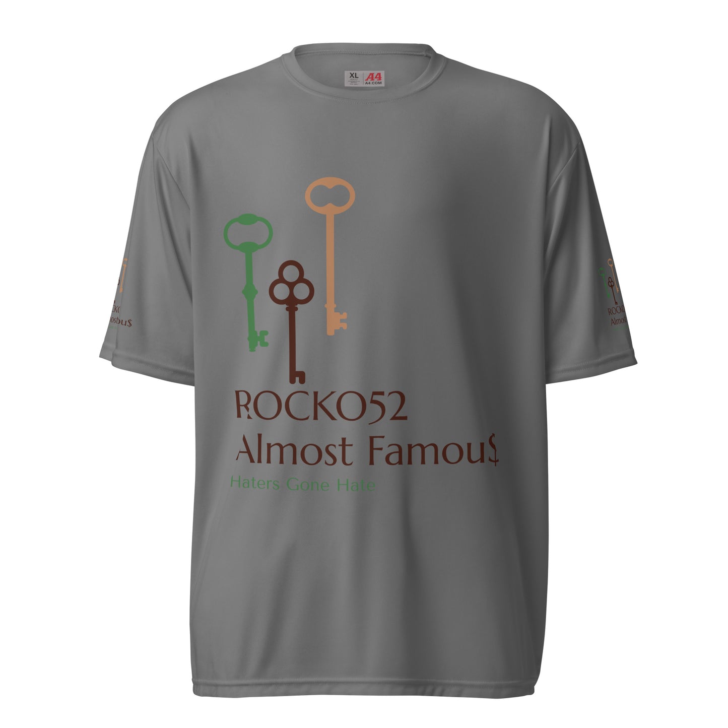 Rocko52 Unisex performance crew neck t-shirt