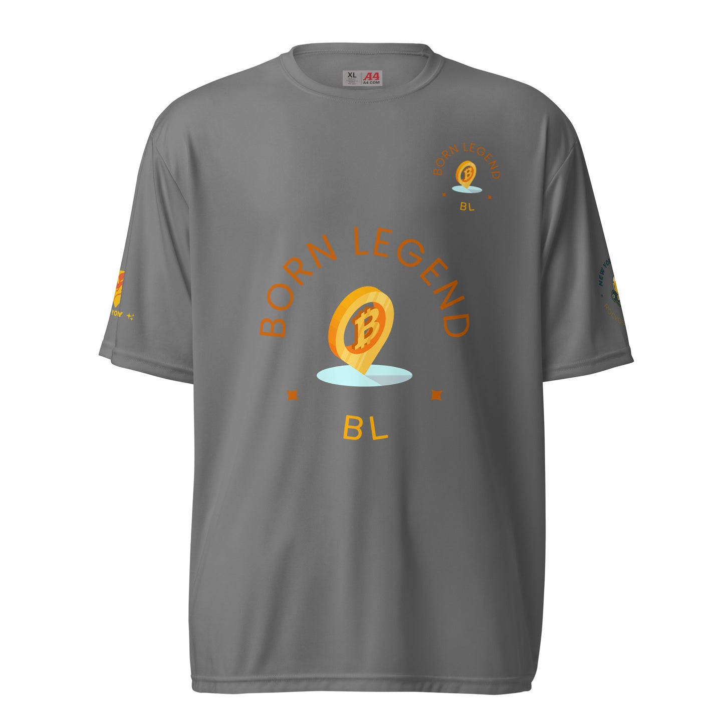 Born Legend Men performance crew neck t-shirt