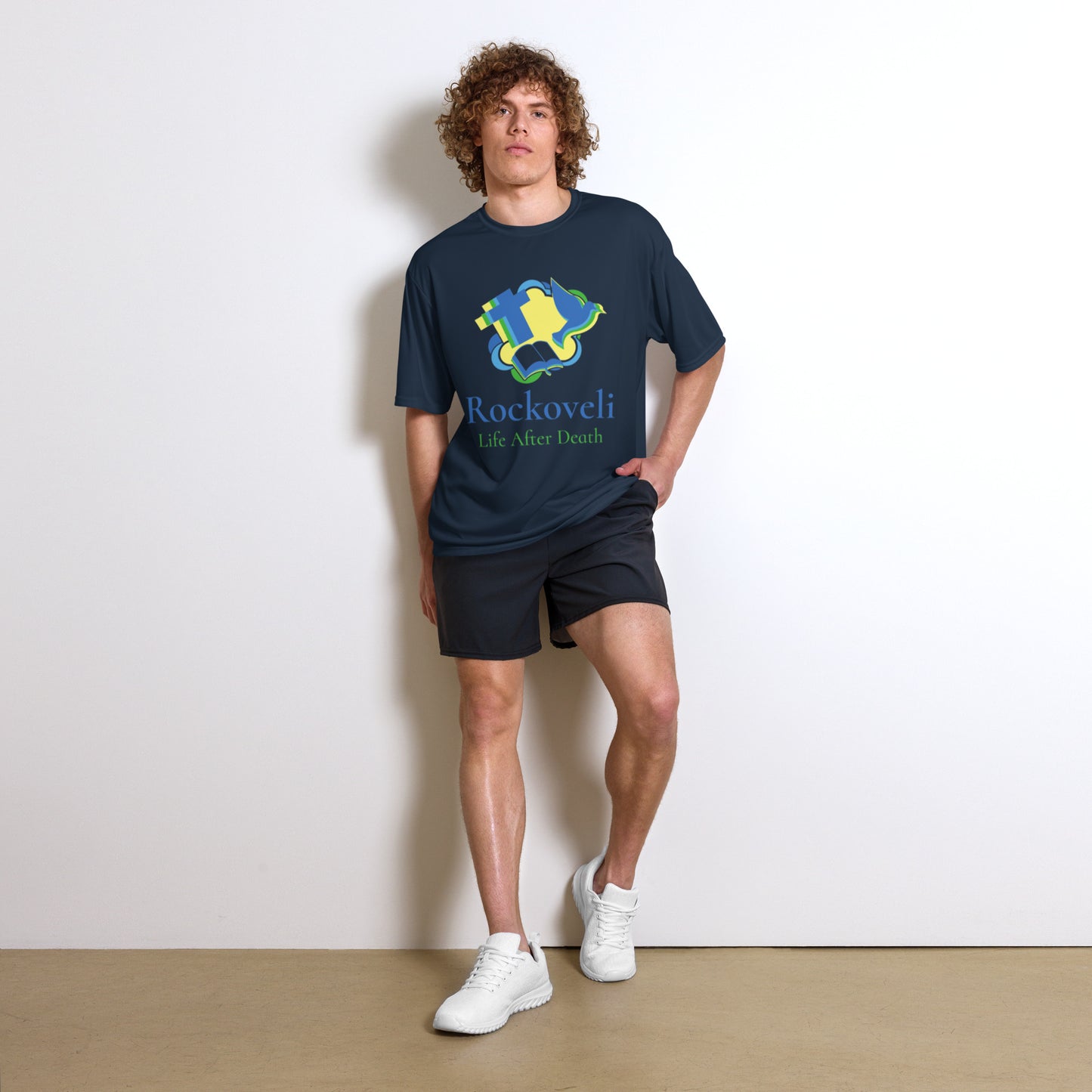 Rockoveli men performance crew neck t-shirt