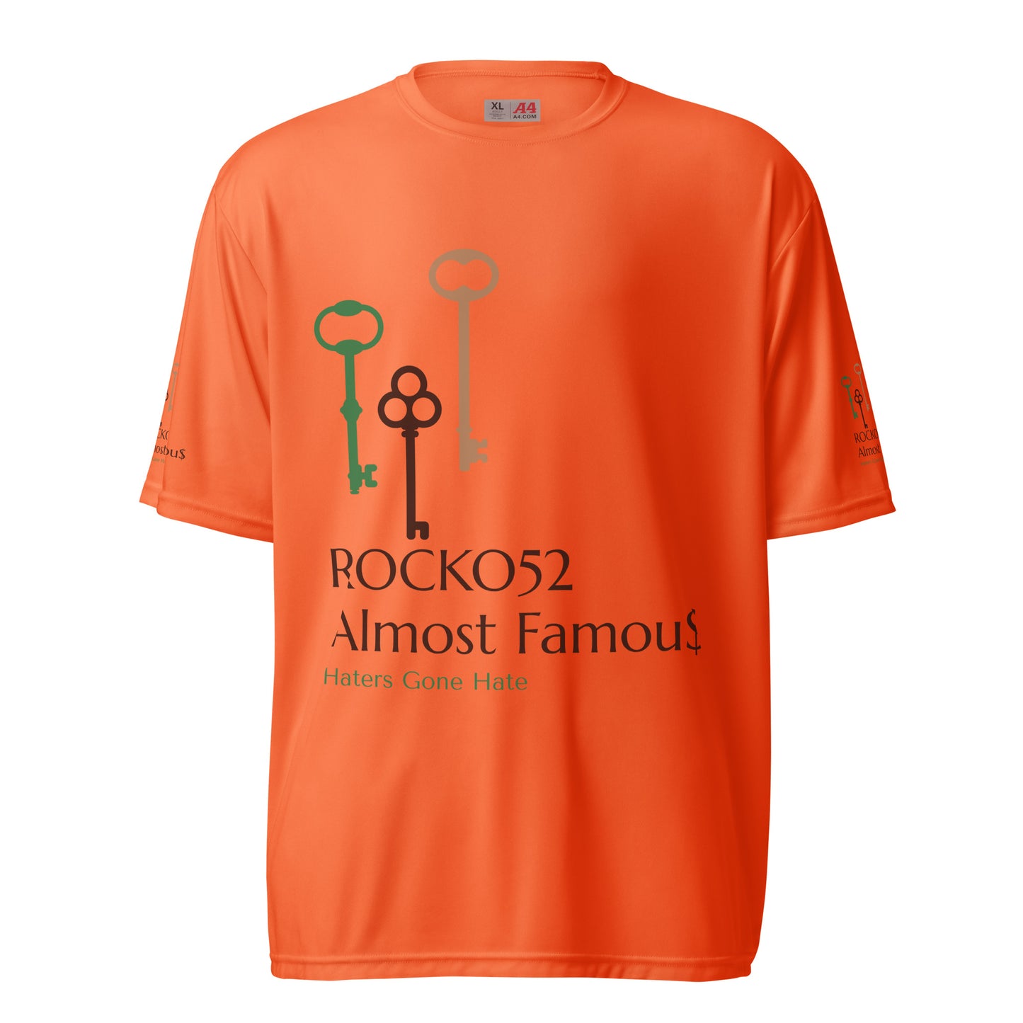 Rocko52 Unisex performance crew neck t-shirt