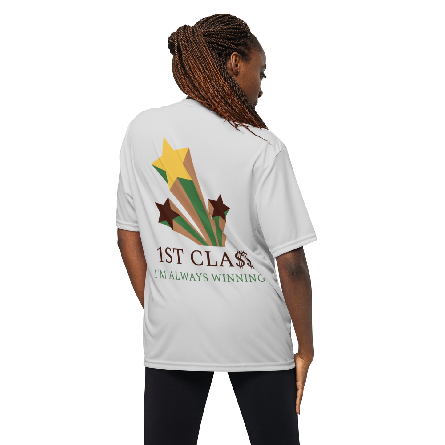 1st Cla$$ Unisex performance crew neck t-shirt