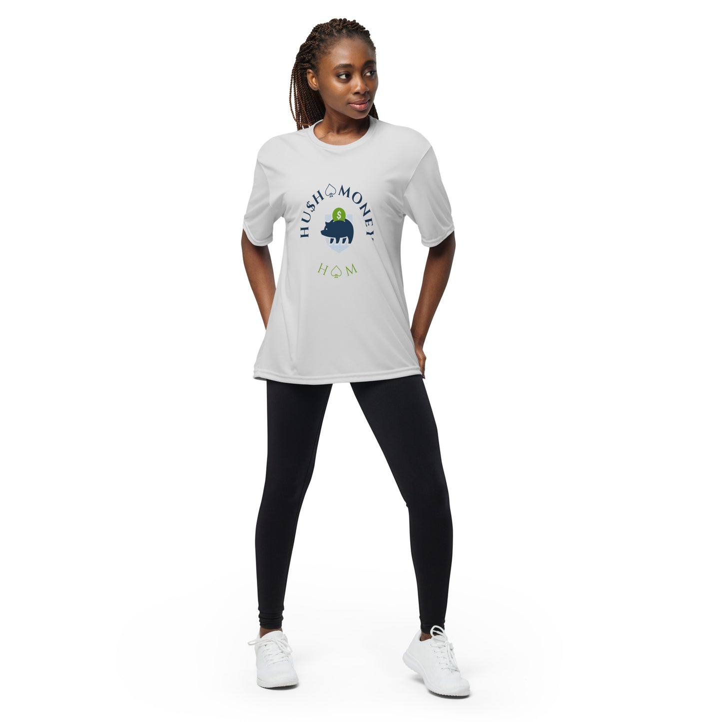 HU$H MONEY Unisex performance crew neck t-shirt