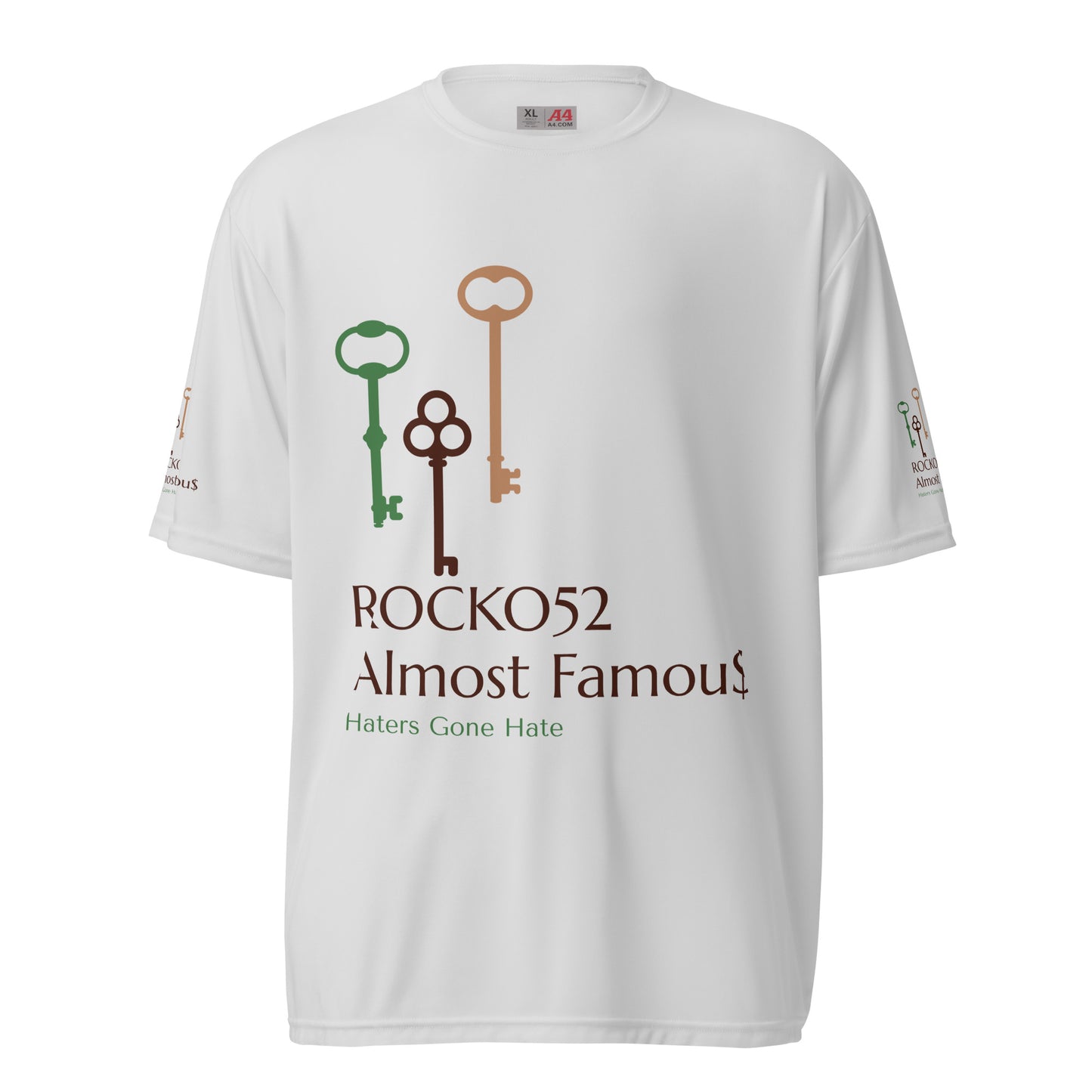 Rocko52 Unisex performance crew neck t-shirt