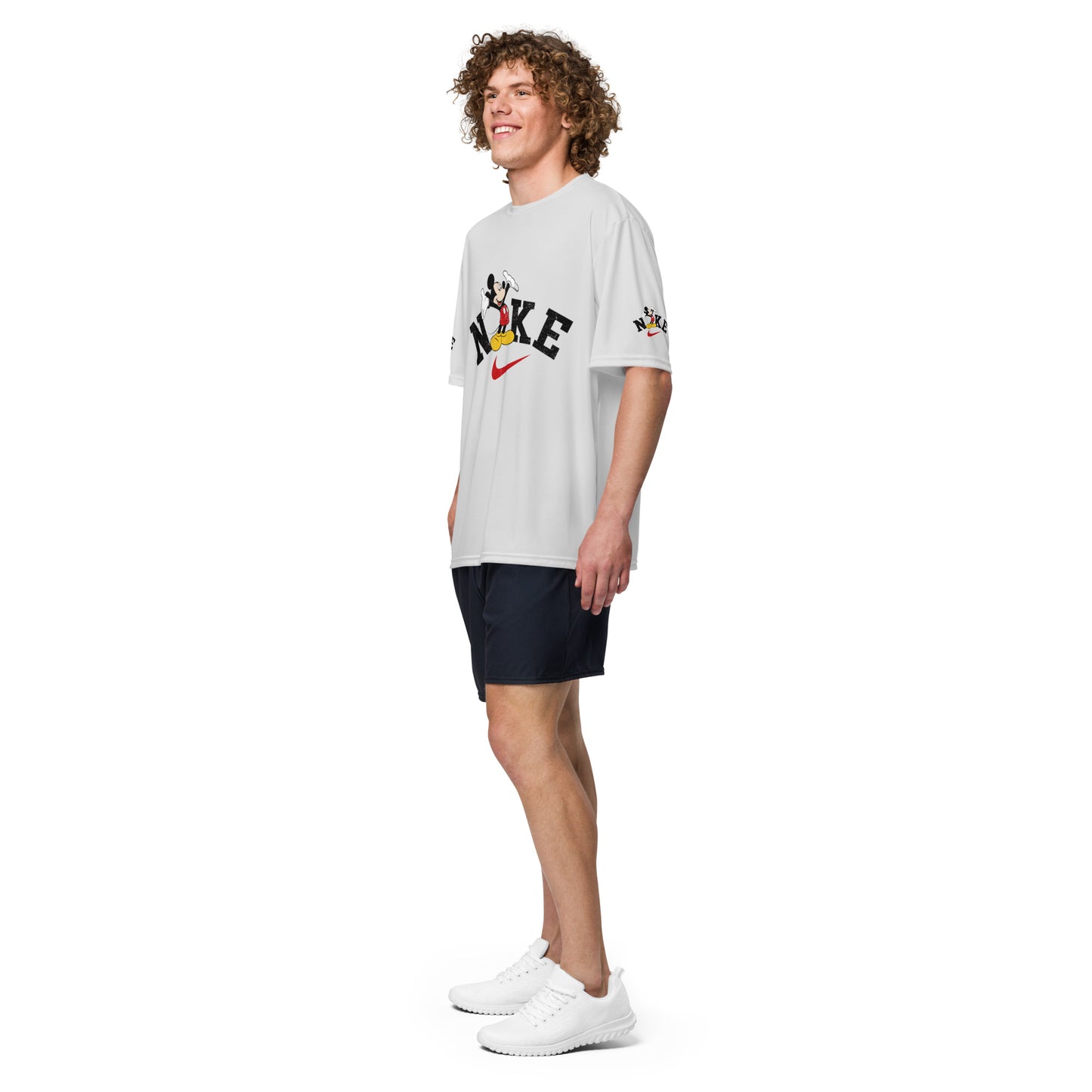 Nike logo men performance crew neck t-shirt