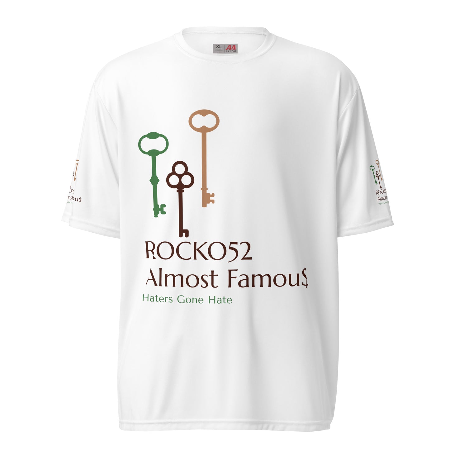 Rocko52 Unisex performance crew neck t-shirt