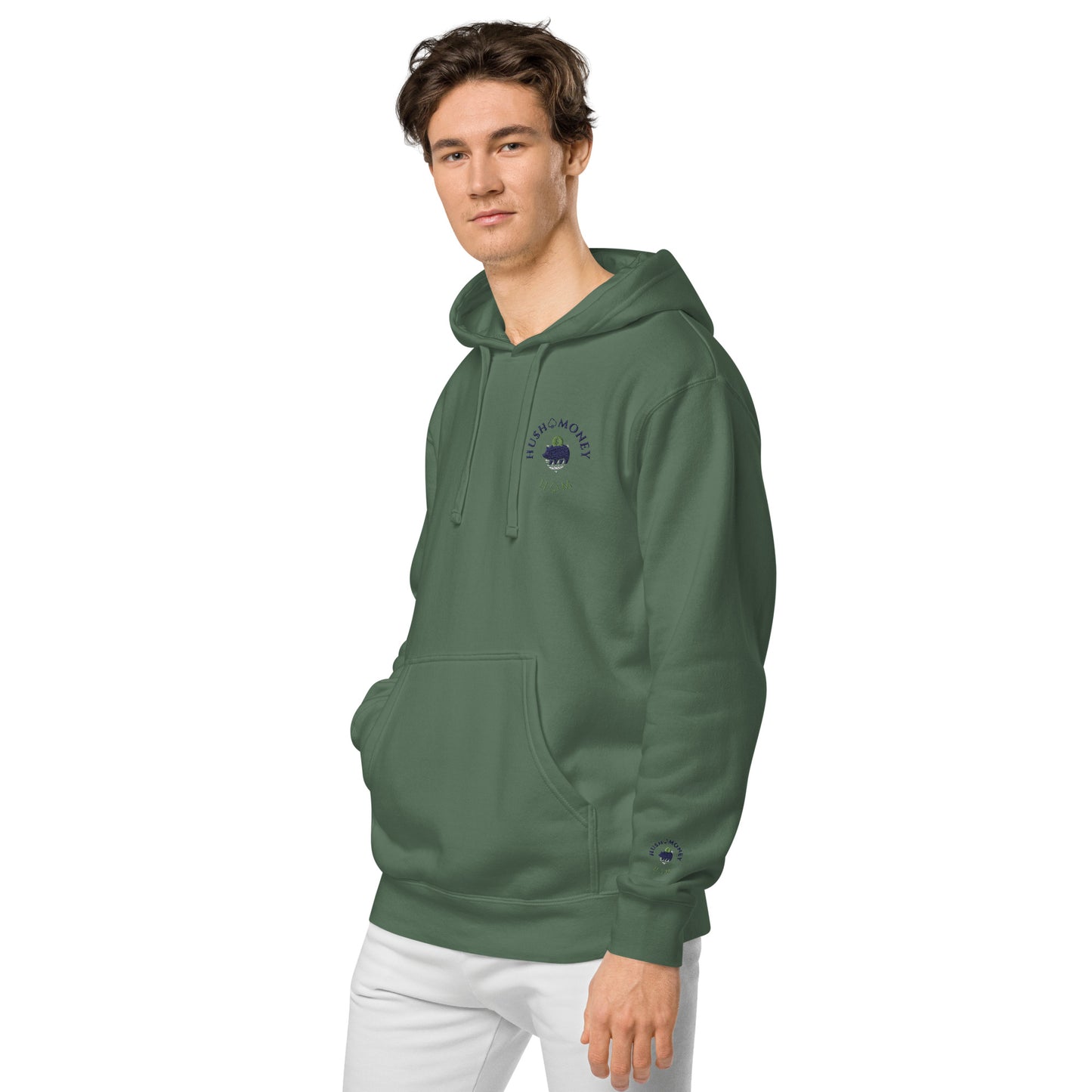 Hush Money Unisex pigment-dyed hoodie