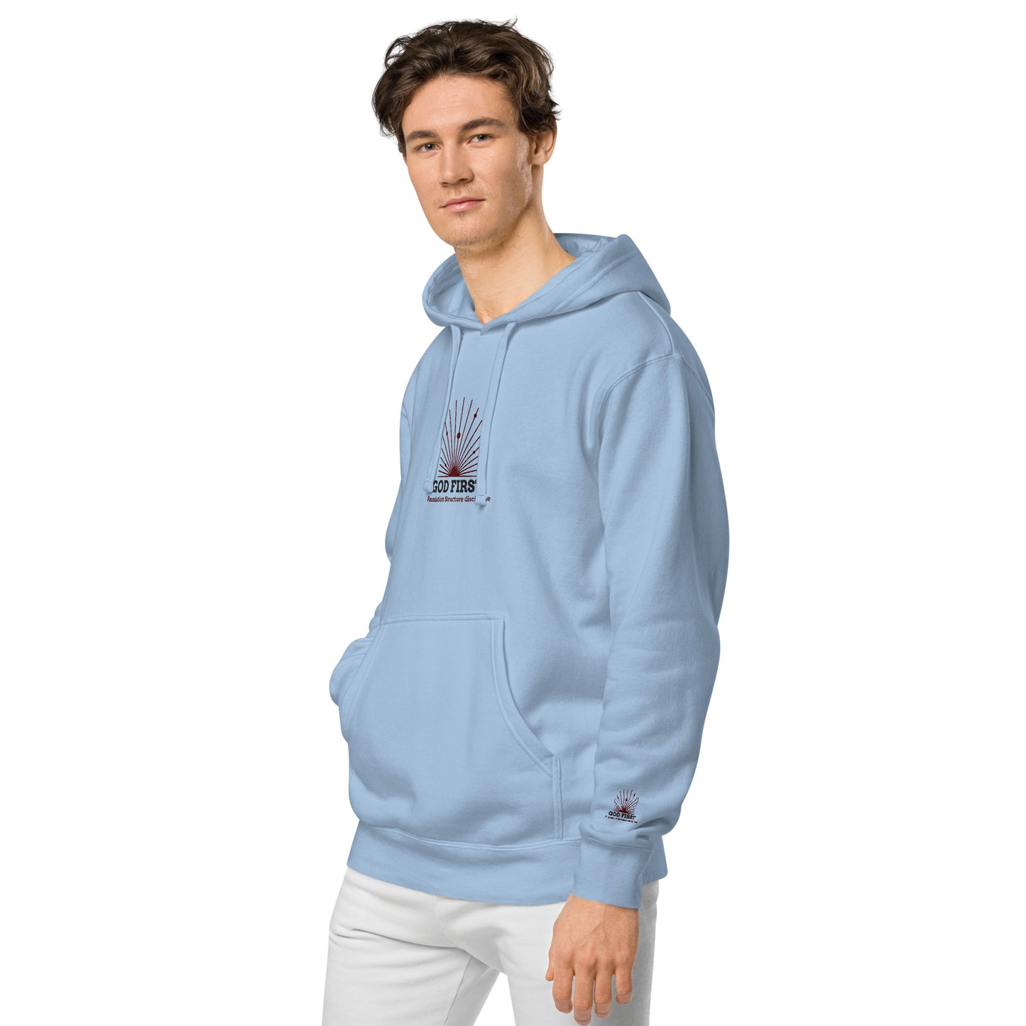 Unisex pigment-dyed hoodie