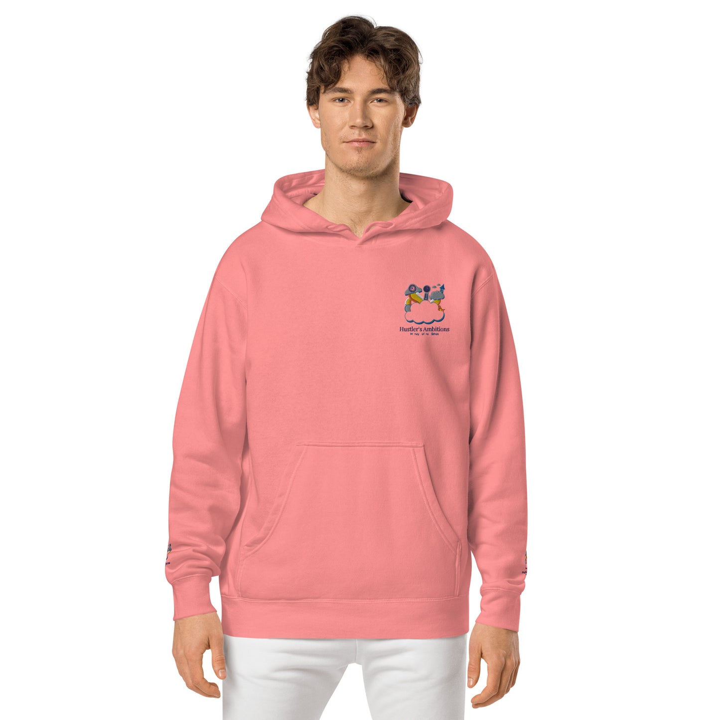 Hustler's Ambitions Men pigment-dyed hoodie