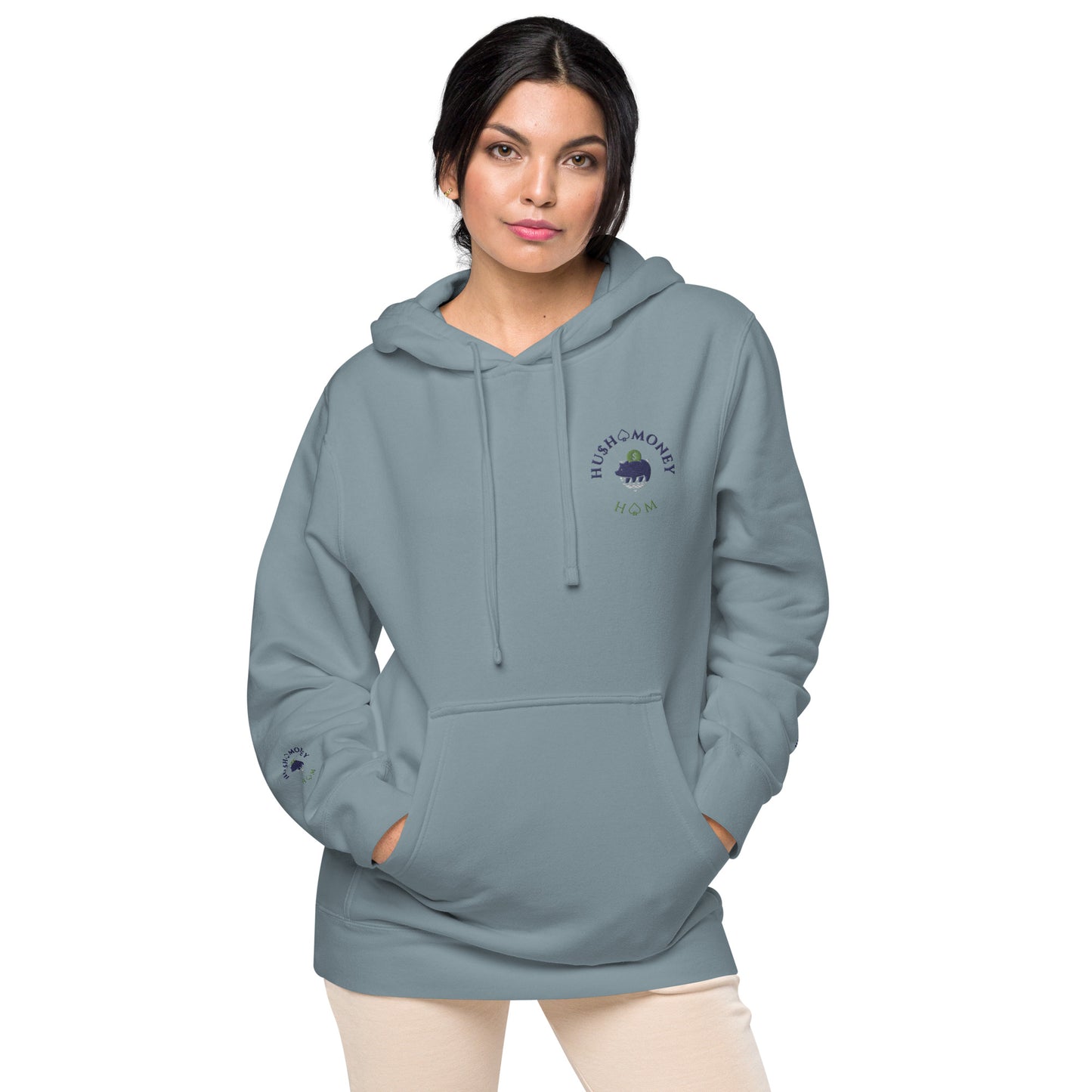 Hush Money Unisex pigment-dyed hoodie