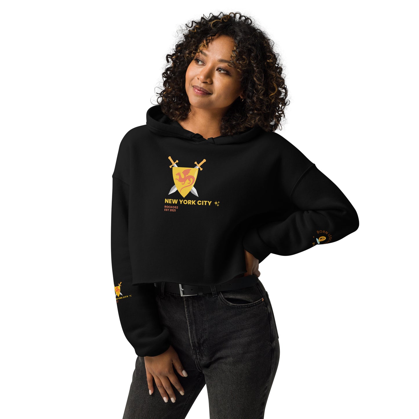 Born Legend Women Crop Hoodie