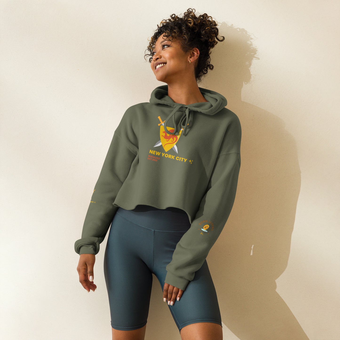 Born Legend Women Crop Hoodie