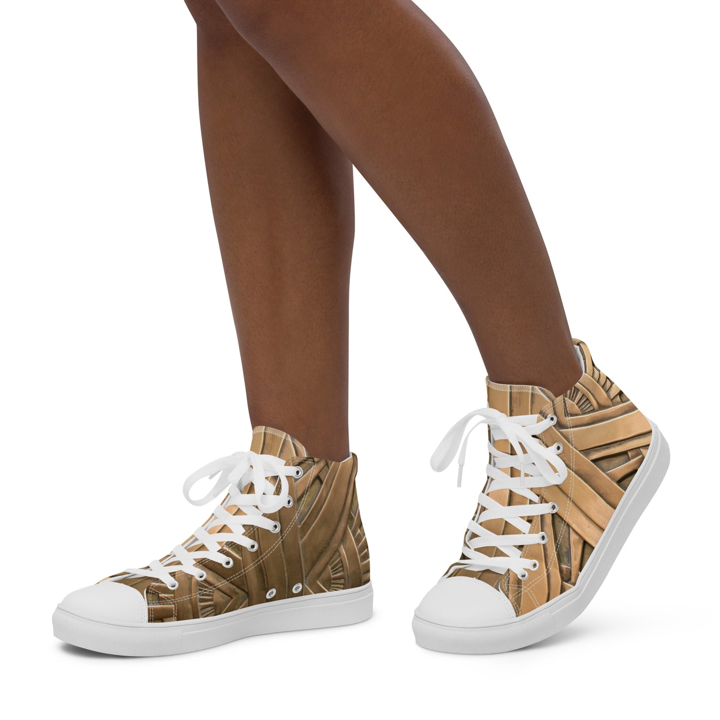 Black Billionaire Women’s high top canvas shoes