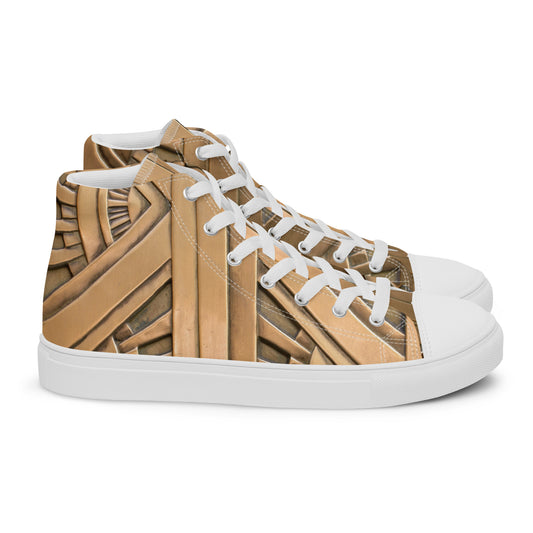 Black Billionaire Women’s high top canvas shoes