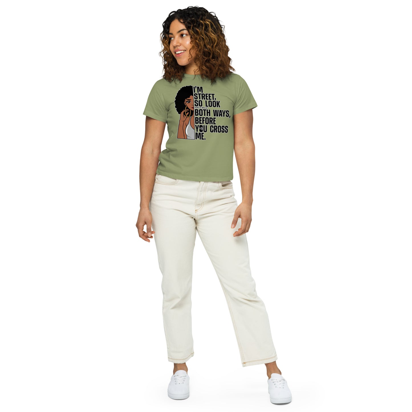 Women’s high-waisted t-shirt