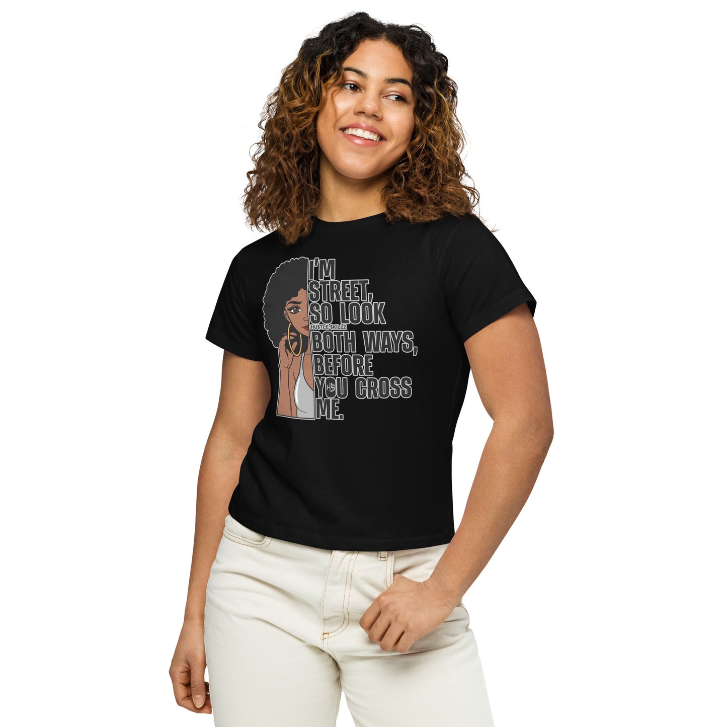 Women’s high-waisted t-shirt