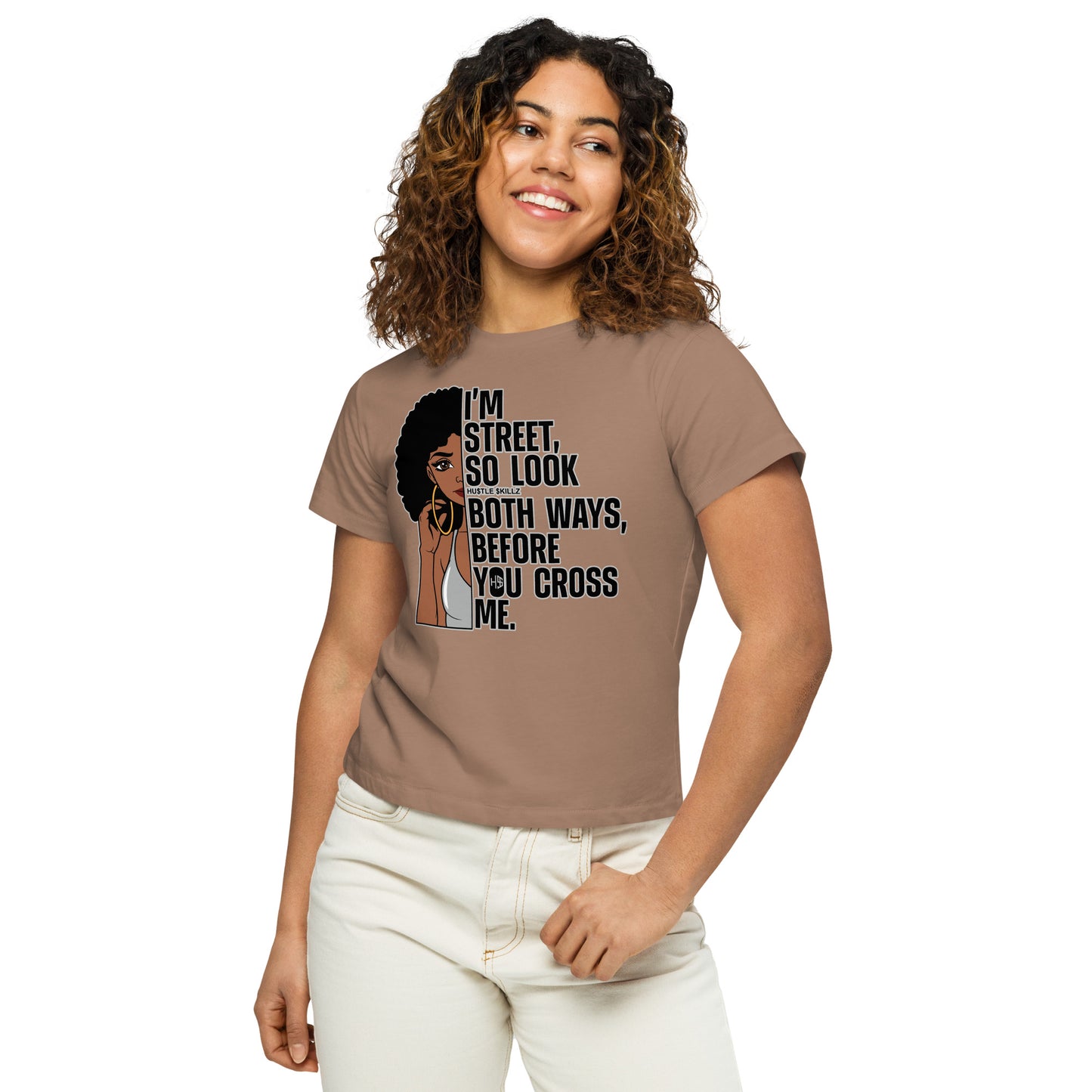 Women’s high-waisted t-shirt