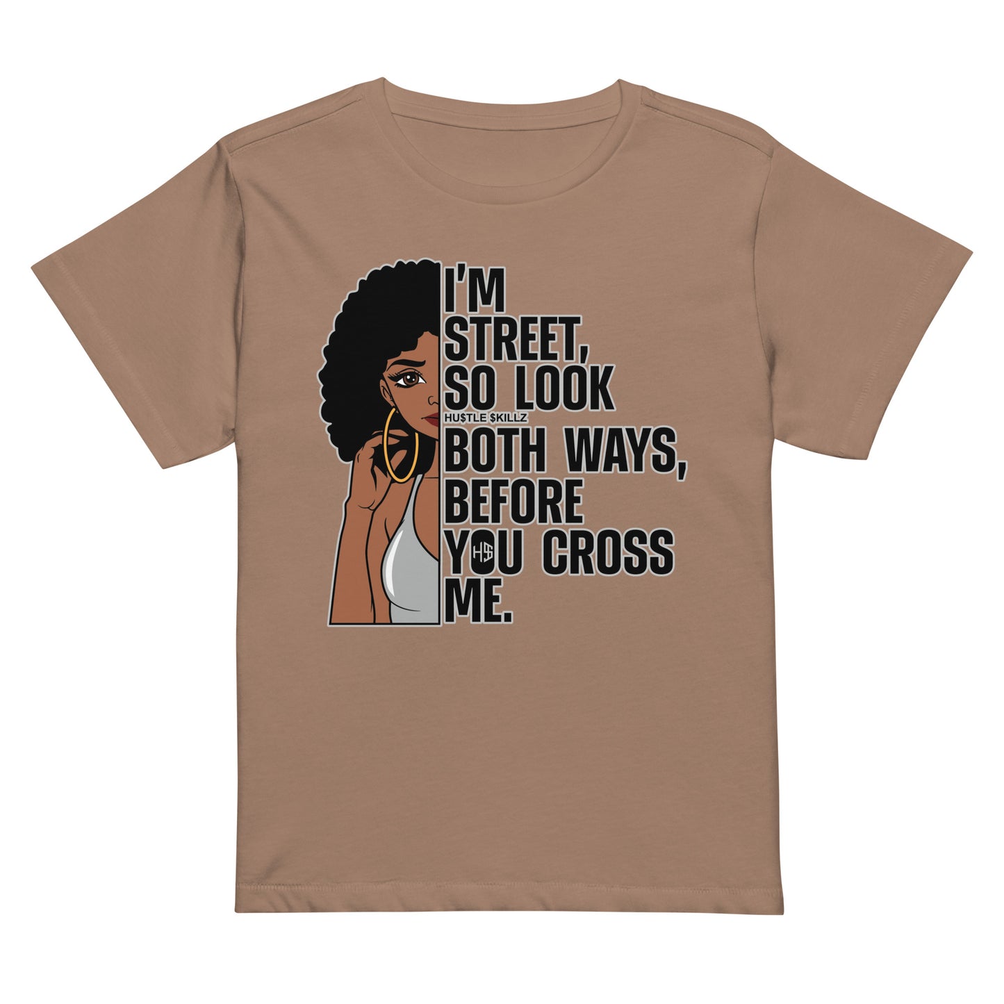 Women’s high-waisted t-shirt