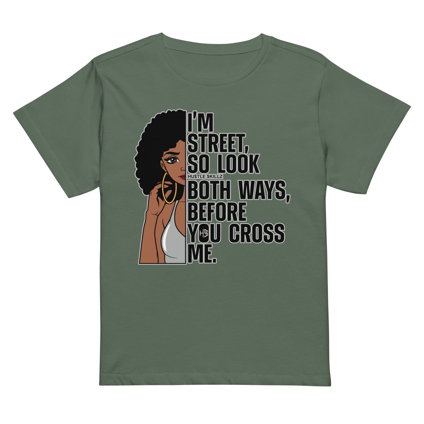 Women’s high-waisted t-shirt