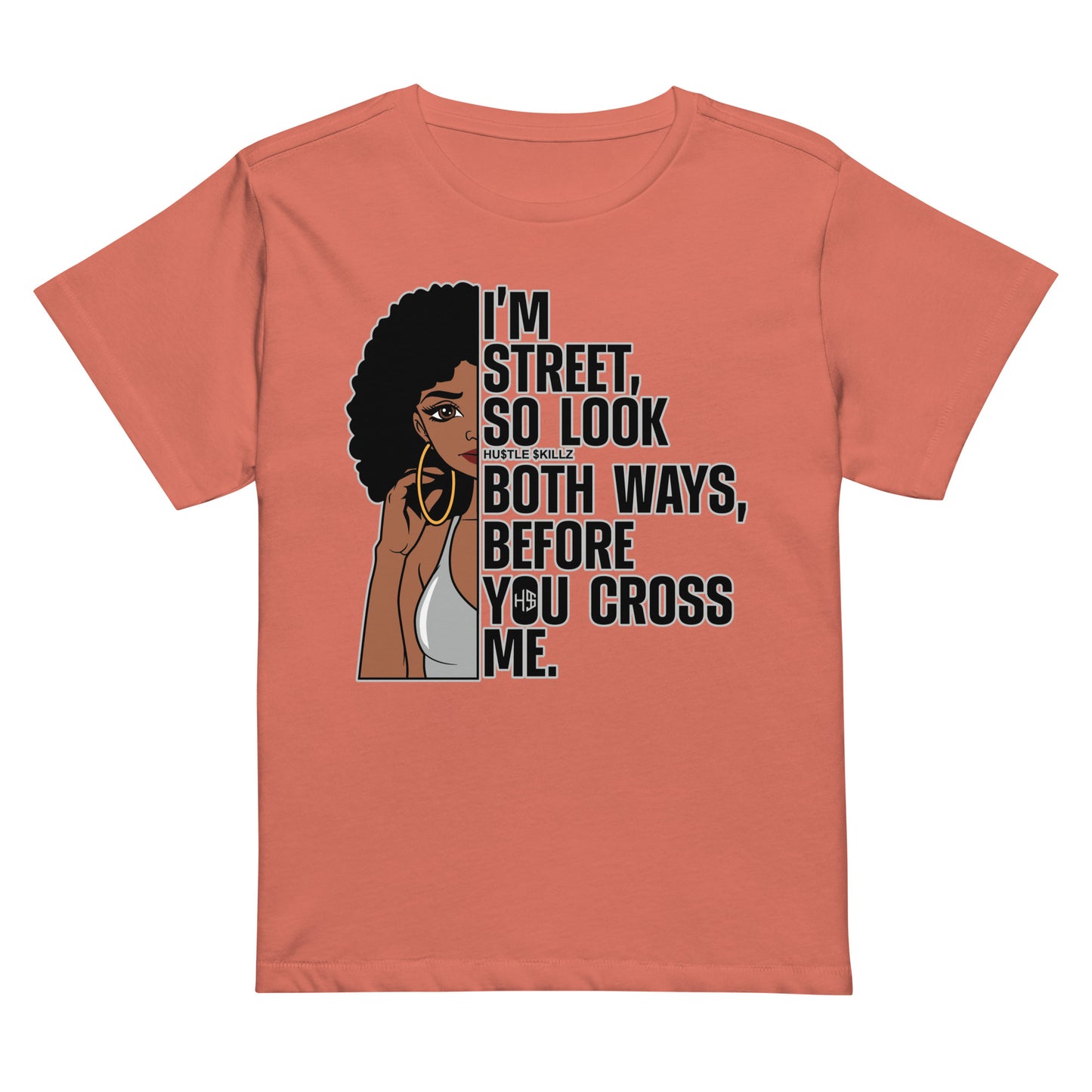 Women’s high-waisted t-shirt