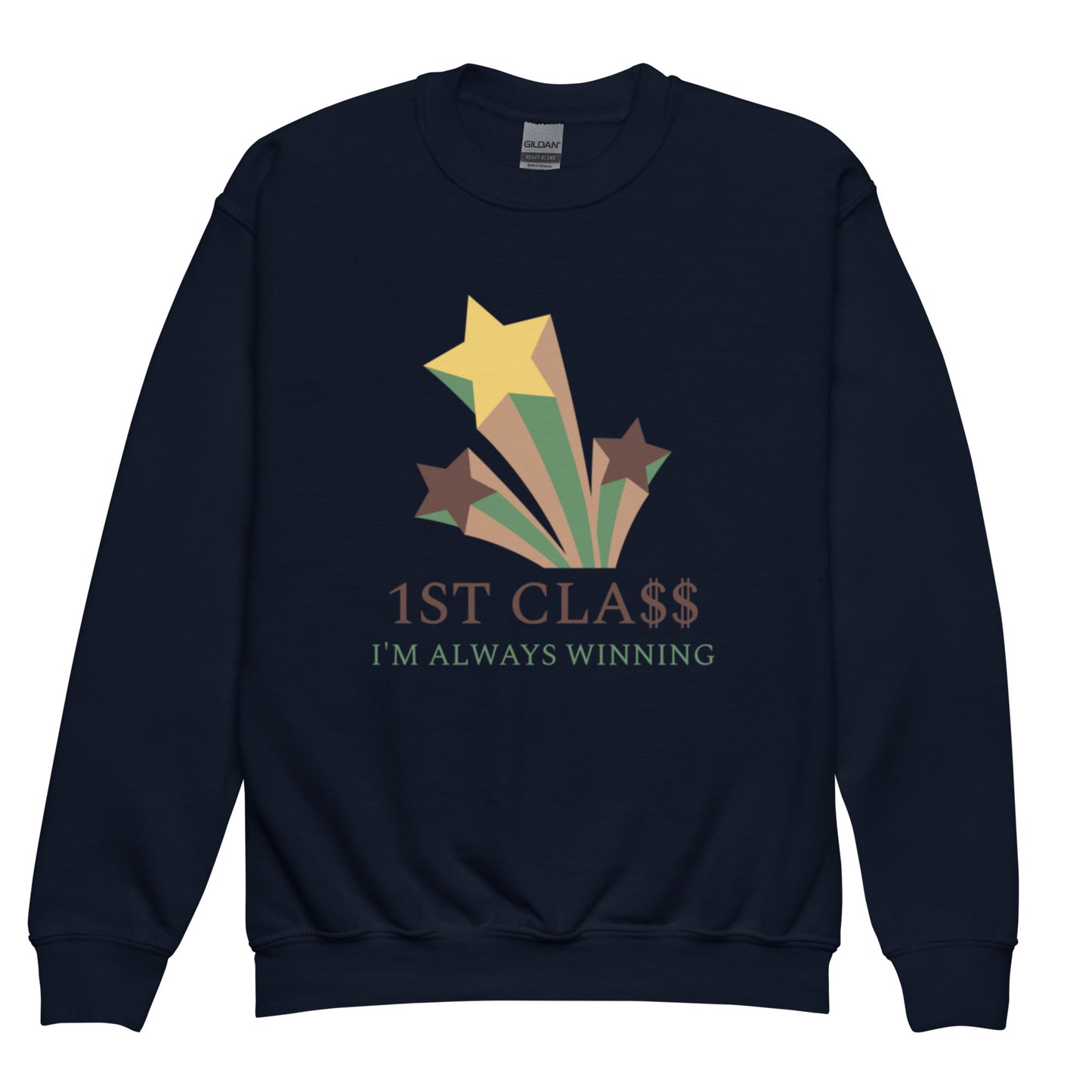 1st Cla$$ Youth crewneck sweatshirt