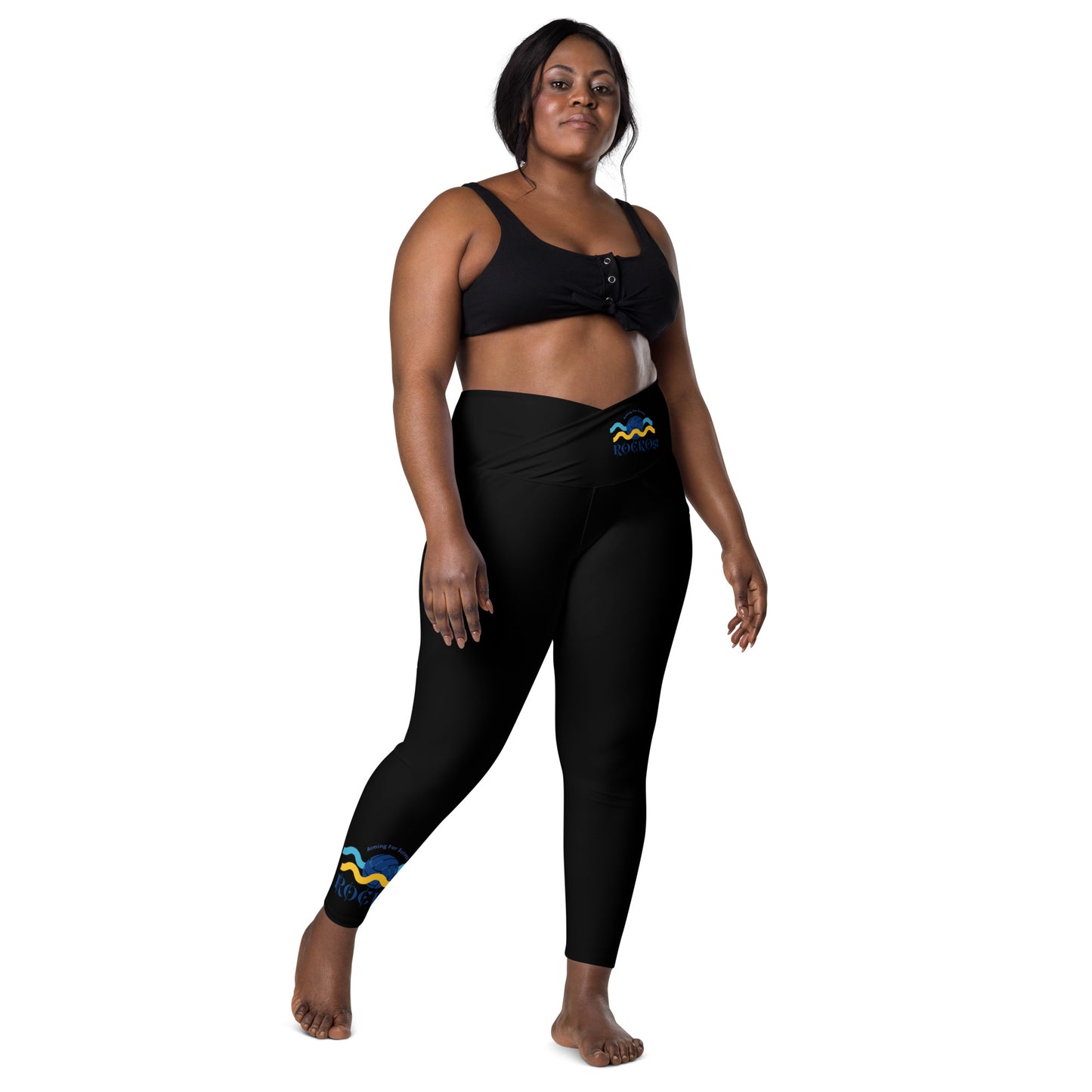 Rocko52 Crossover leggings with pockets