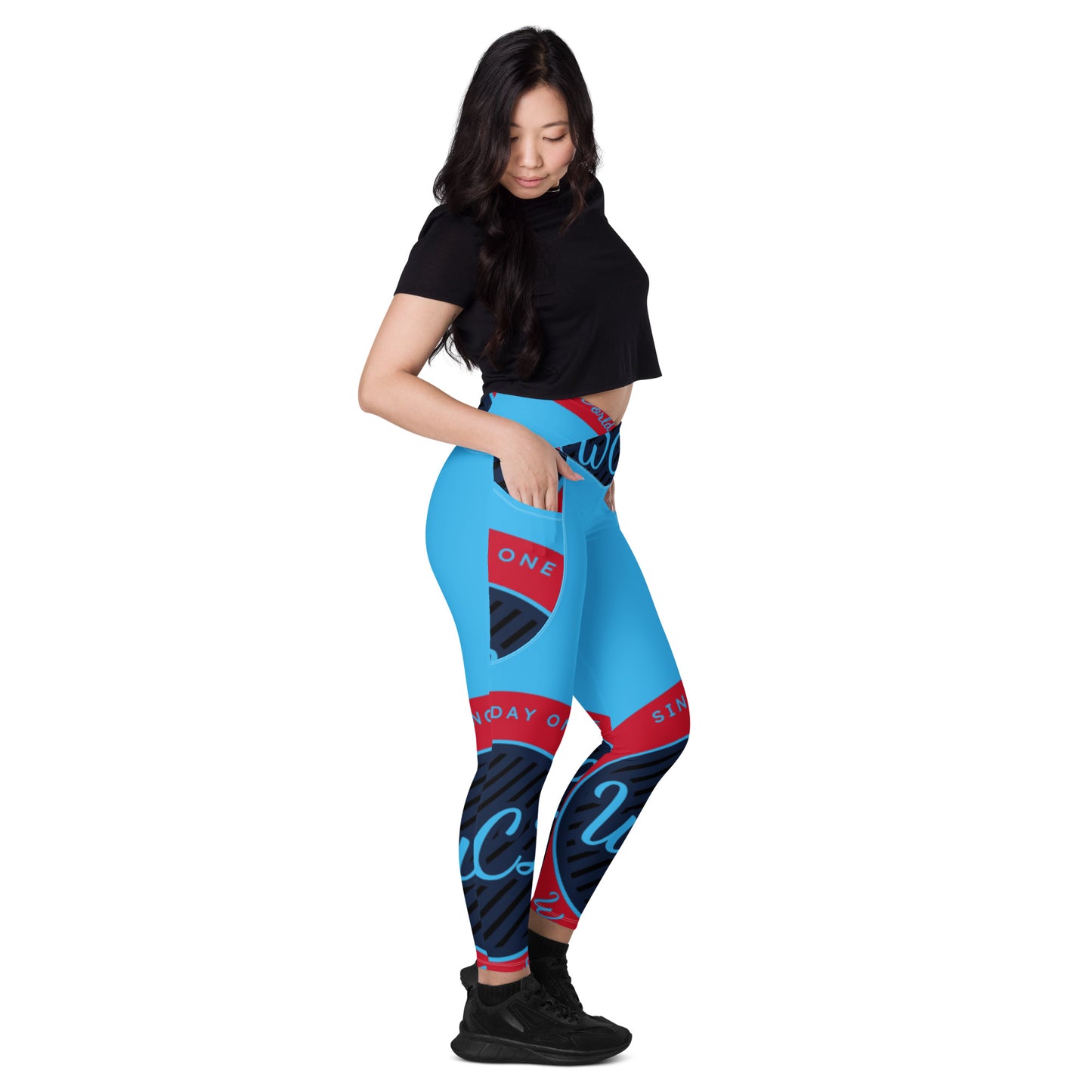 WCL Crossover leggings with pockets