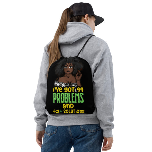 99Problems Drawstring bag