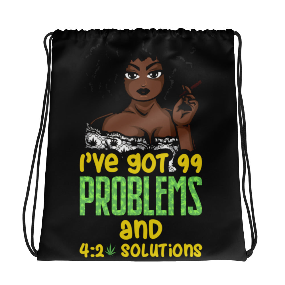 99Problems Drawstring bag