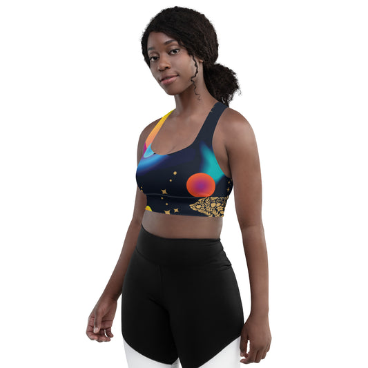 Black Billionaire women Longline sports bra