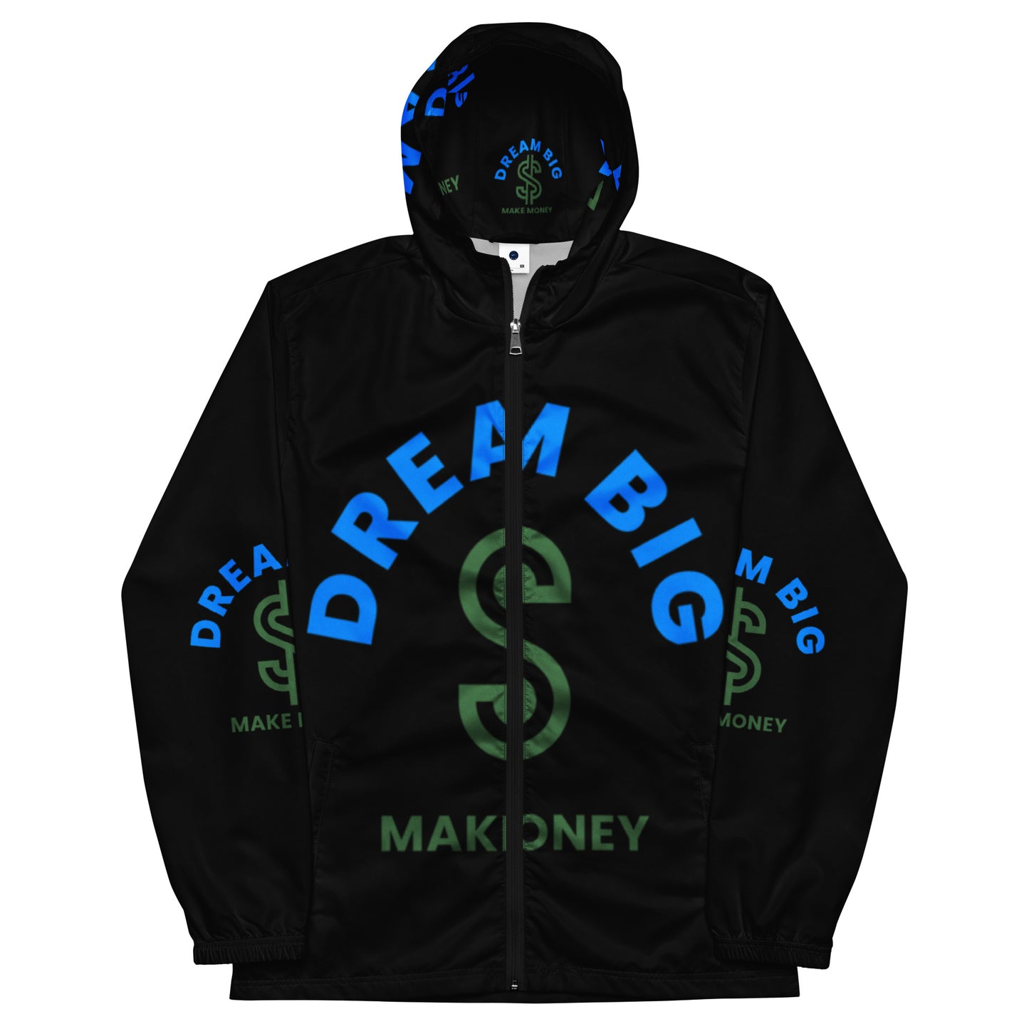 Dream Big Make Money Men’s windbreaker