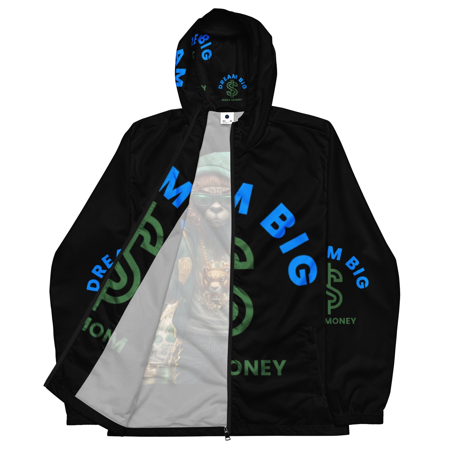 Dream Big Make Money Men’s windbreaker