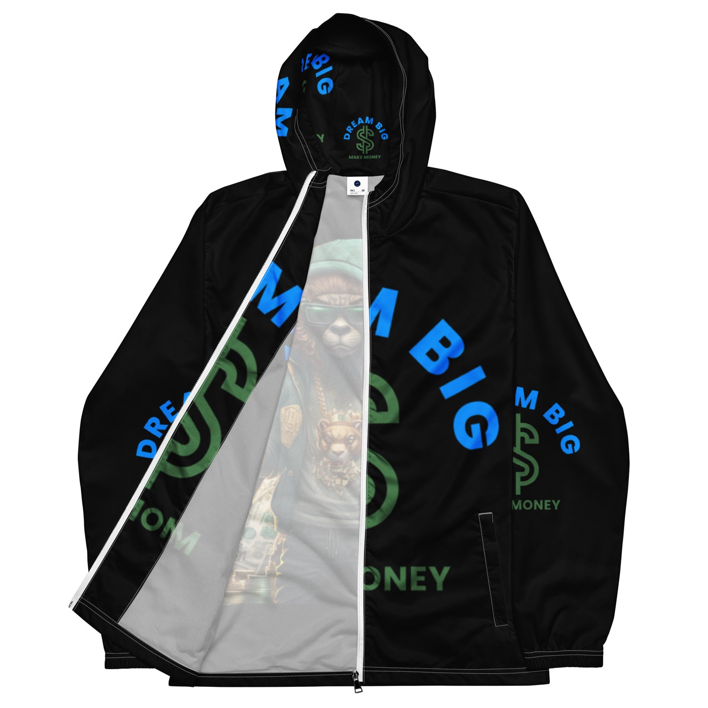 Dream Big Make Money Men’s windbreaker