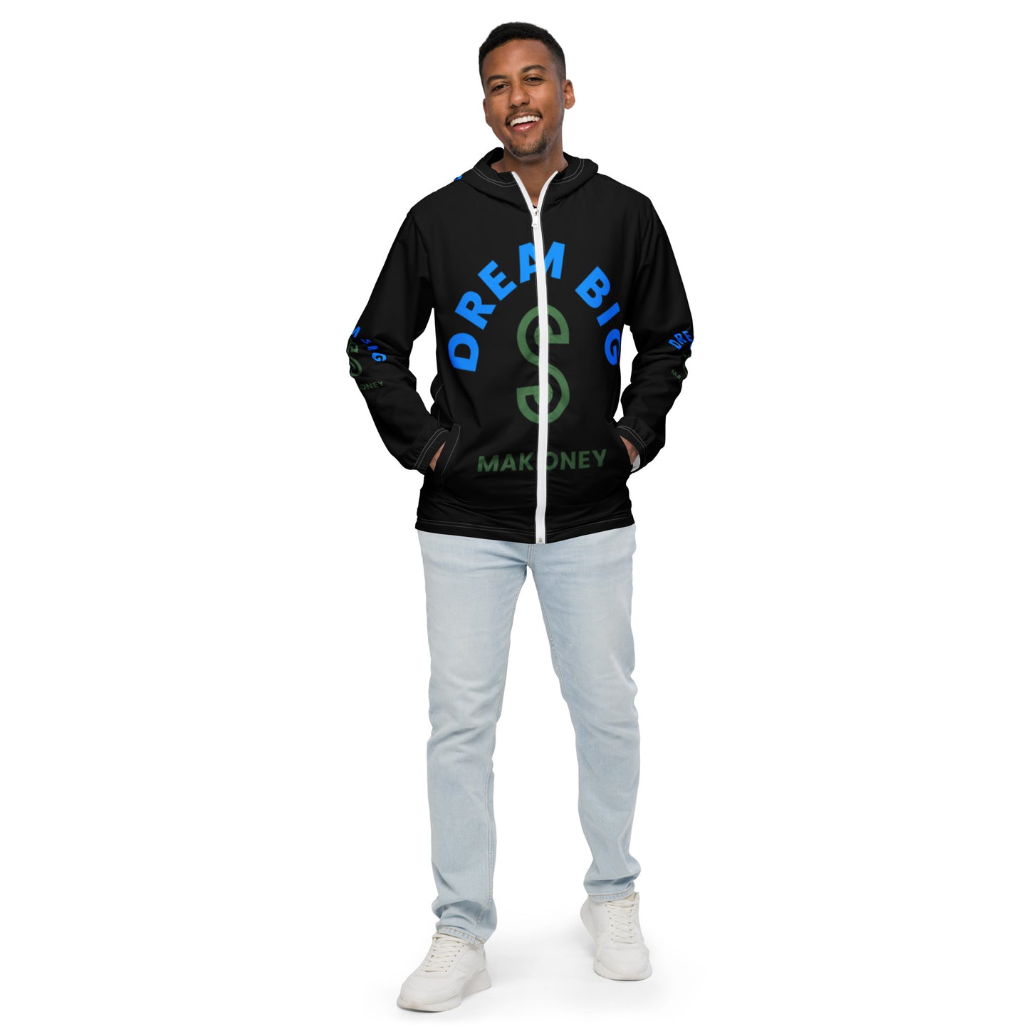 Dream Big Make Money Men’s windbreaker