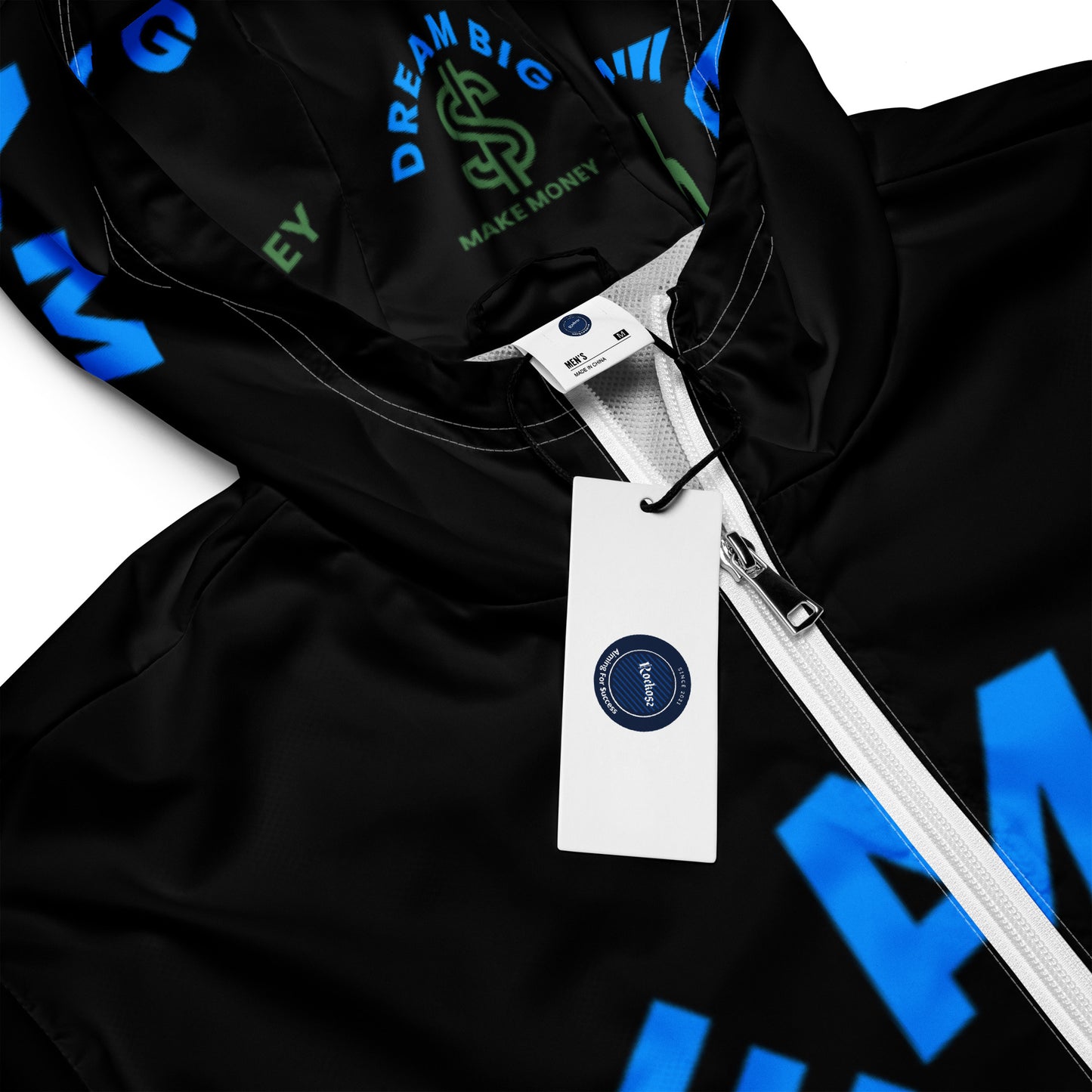 Dream Big Make Money Men’s windbreaker