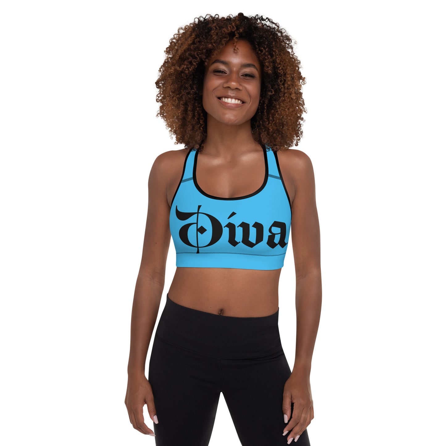 Diva  (Deep Sky Blue Sports Bra)