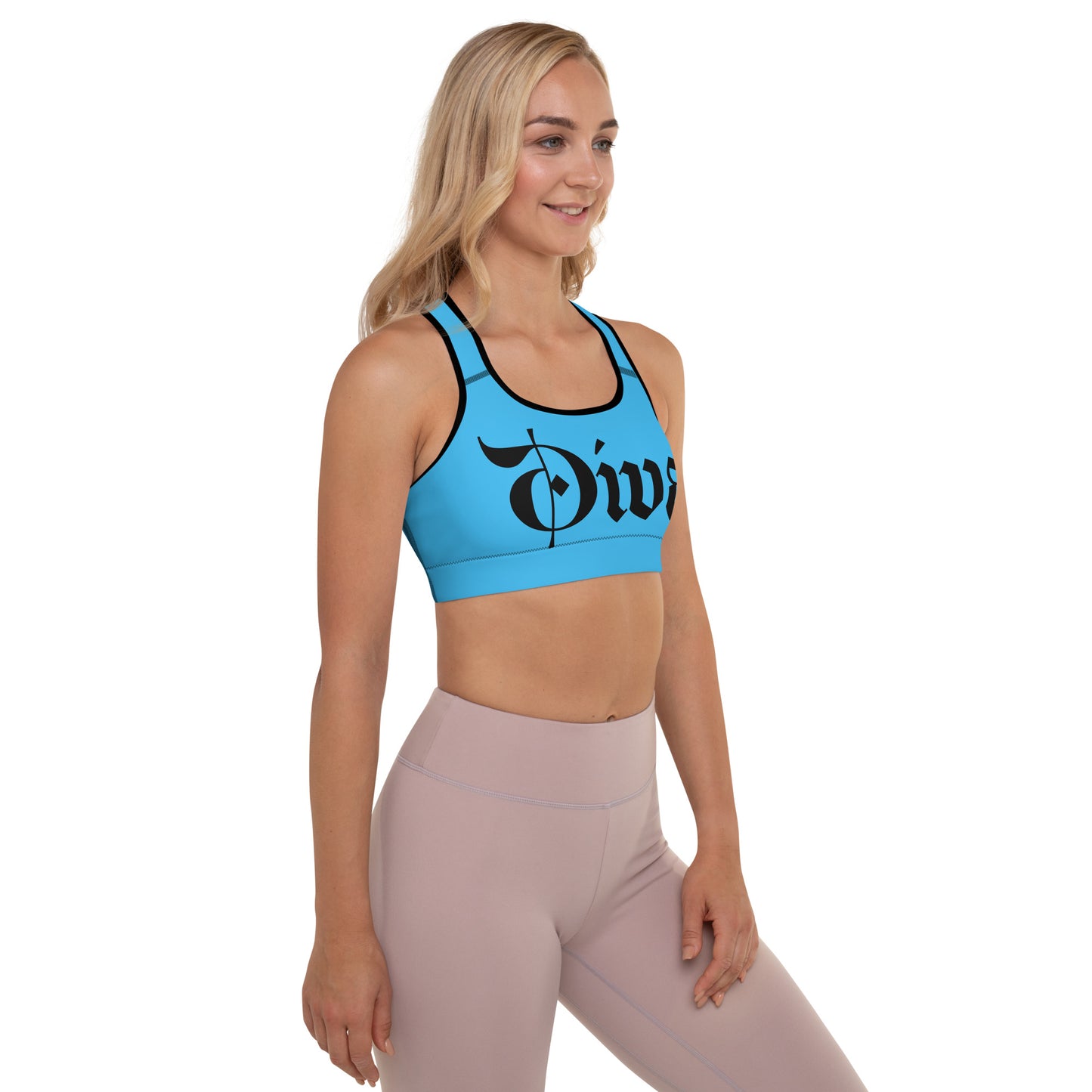 Diva  (Deep Sky Blue Sports Bra)