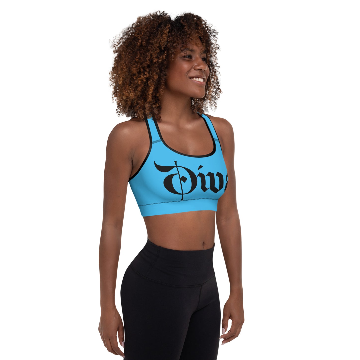 Diva  (Deep Sky Blue Sports Bra)