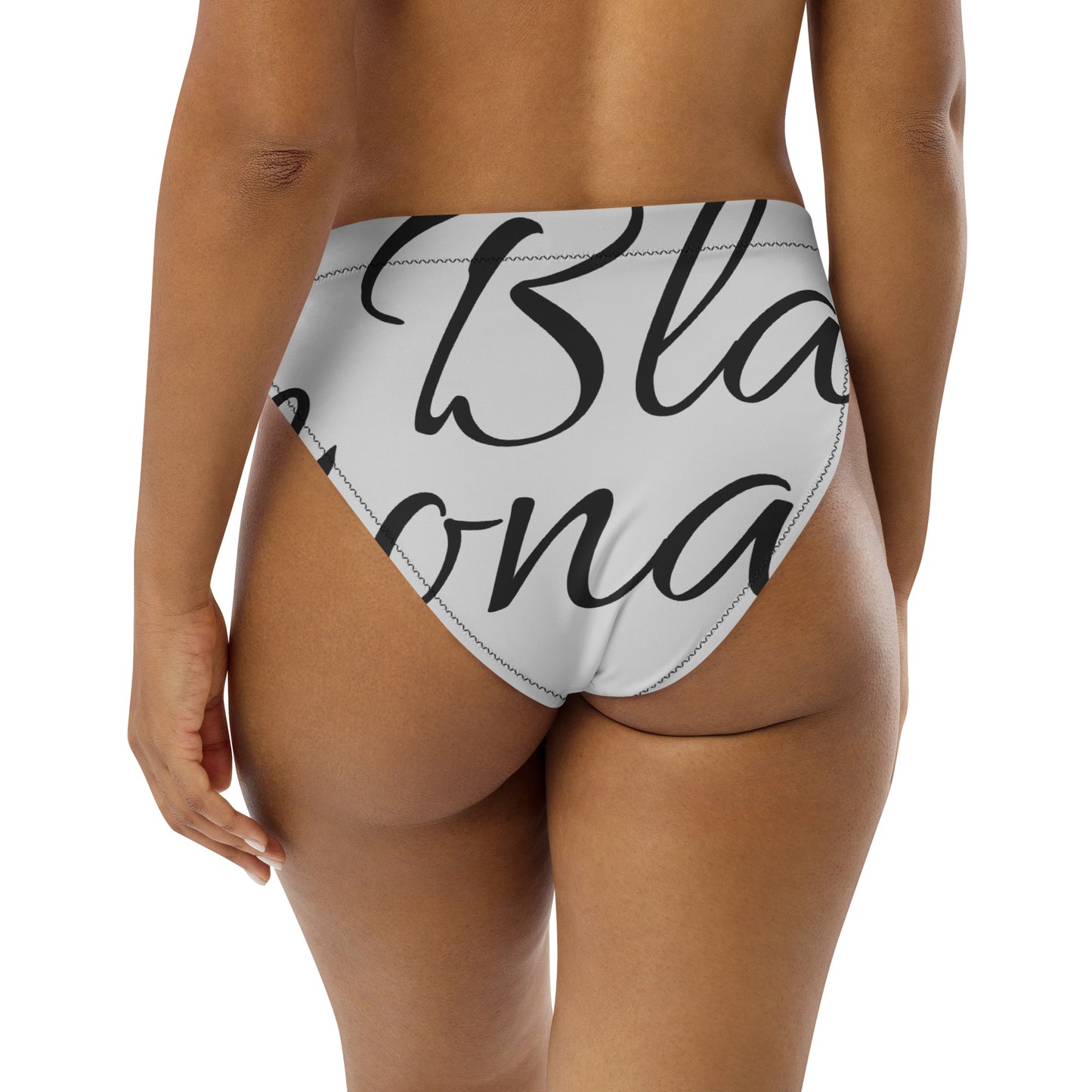 Black Billionaire (Recycled high-waisted bikini bottom)